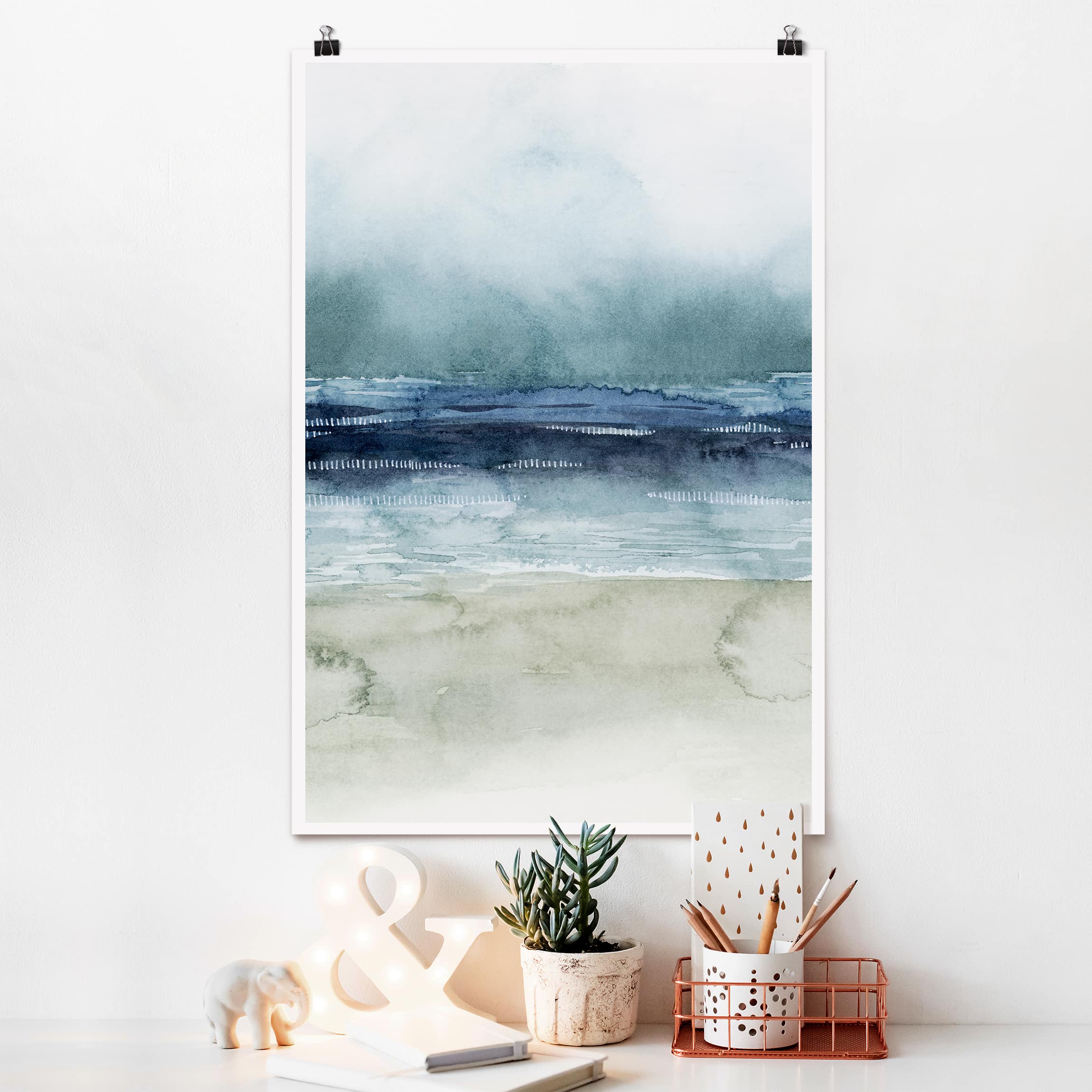 Poster - Hochformat Mariner Nebel I
