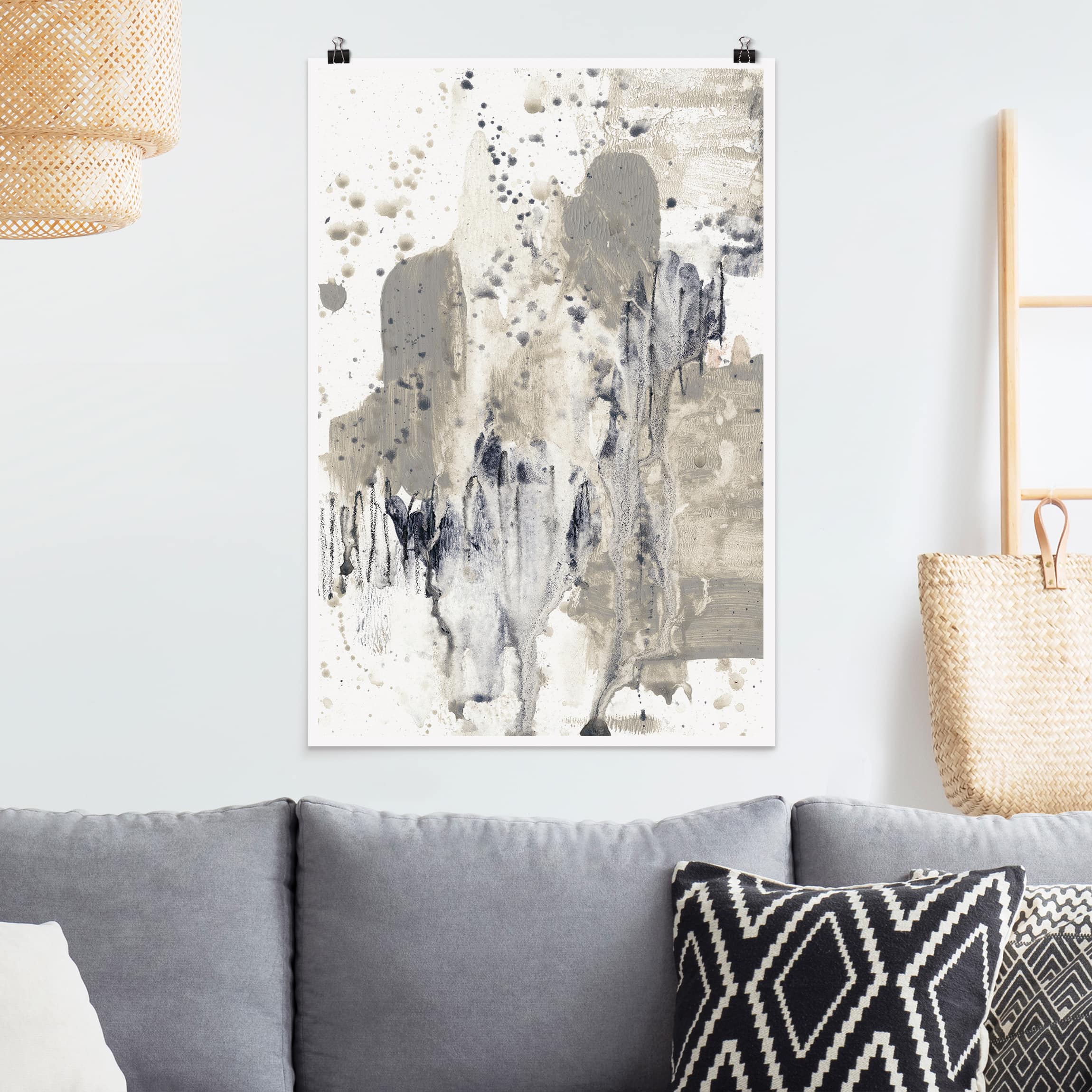 Poster - Hochformat Hommage an Taupe I