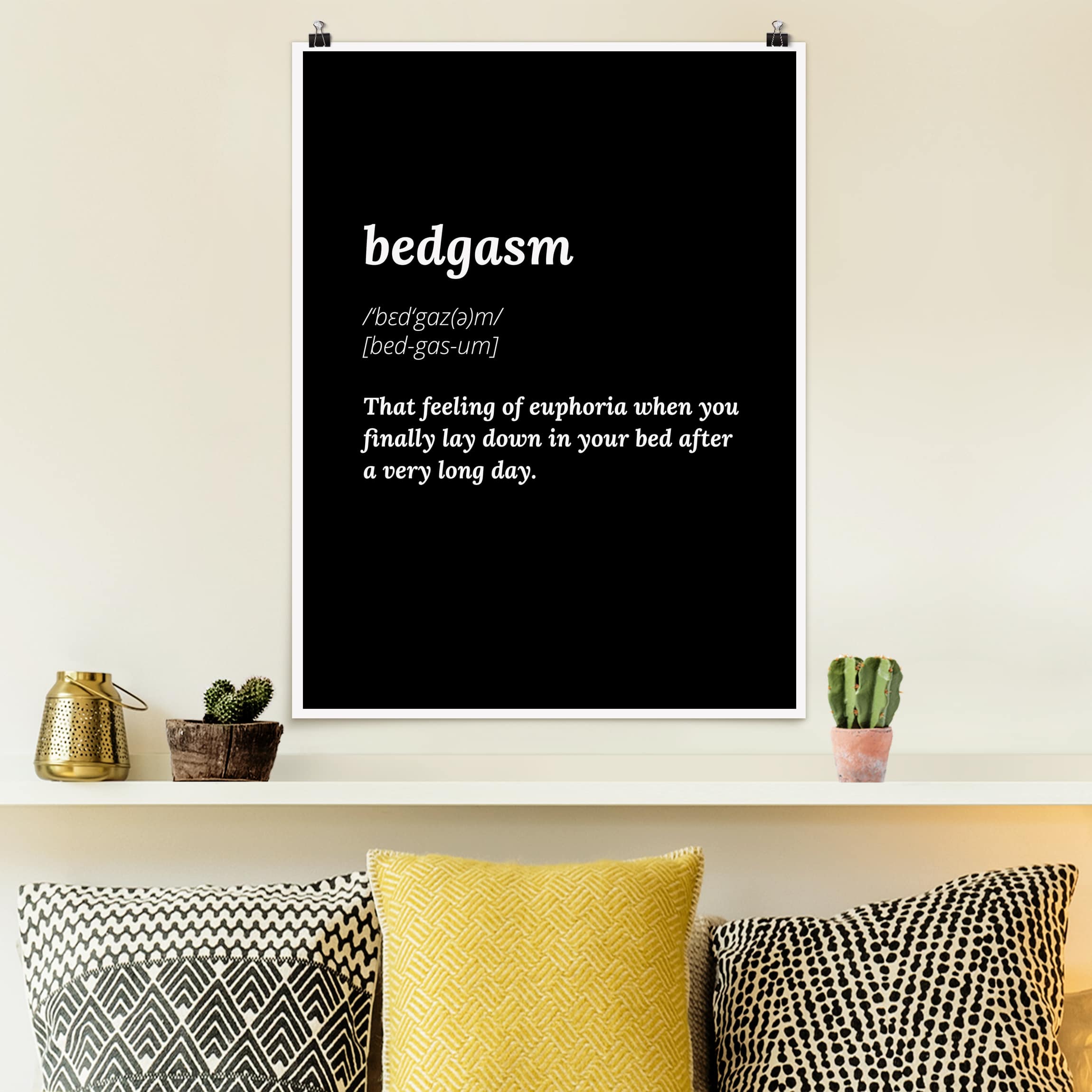Poster - Hochformat bedgasm