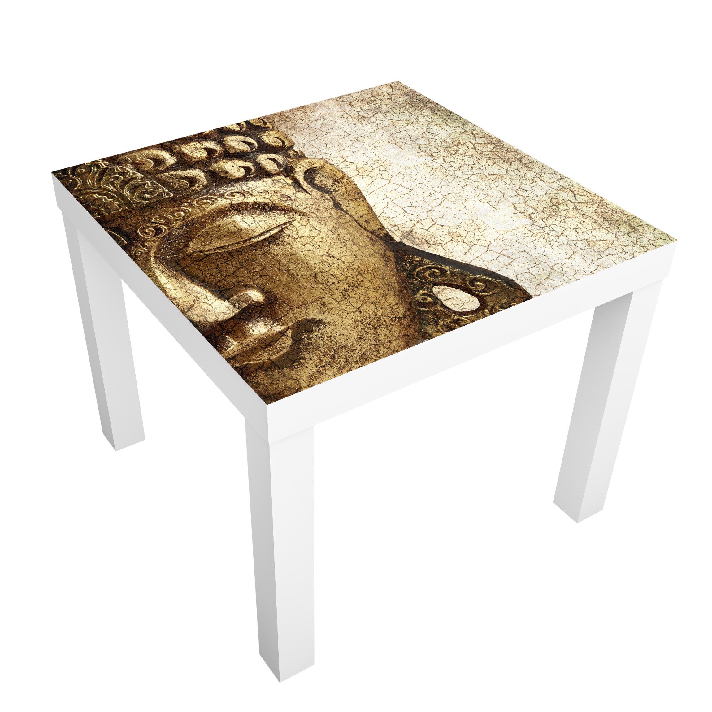 Möbelfolie für IKEA Lack Tisch 55 x 55 cm Vintage Buddha
