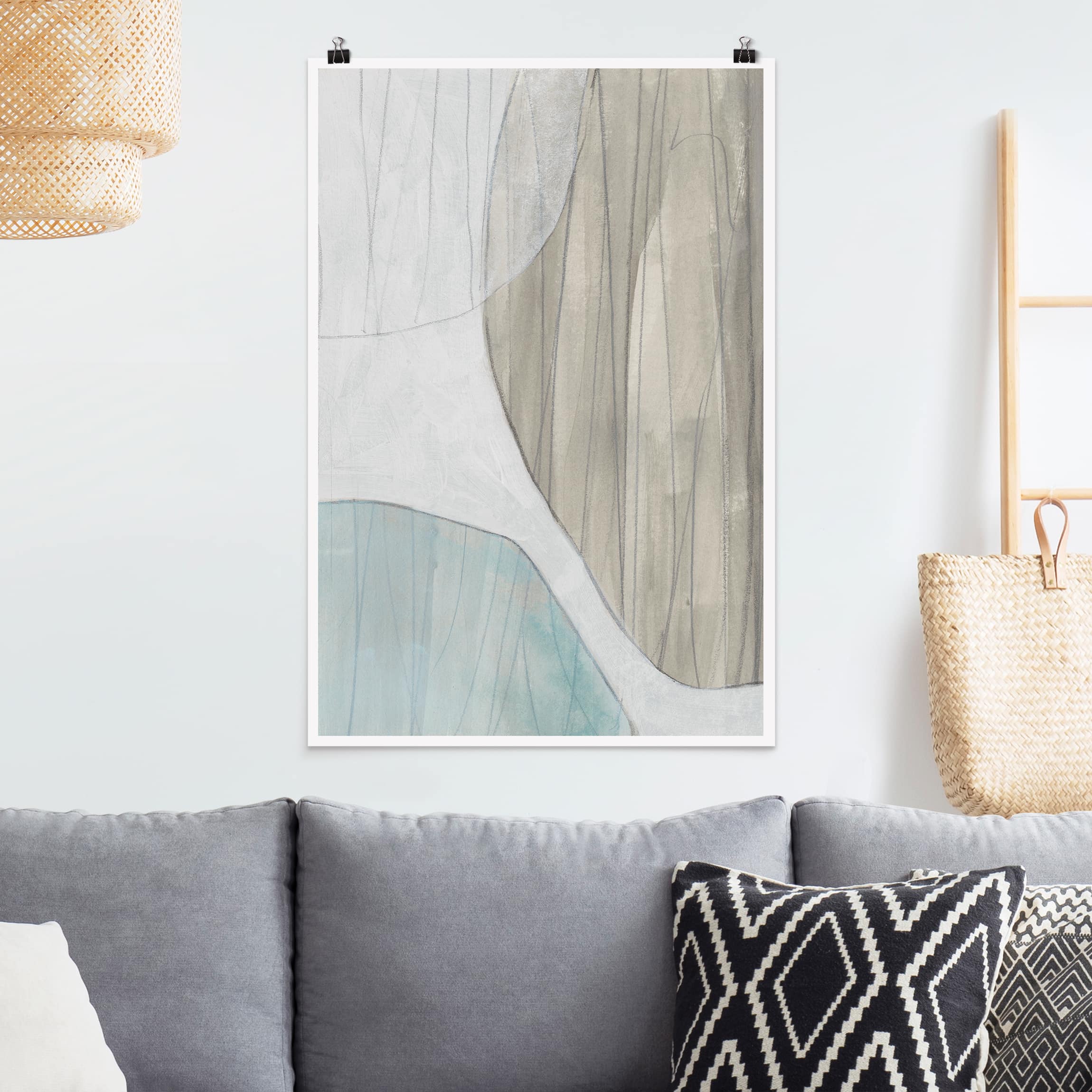 Poster - Hochformat Jadesteine IV