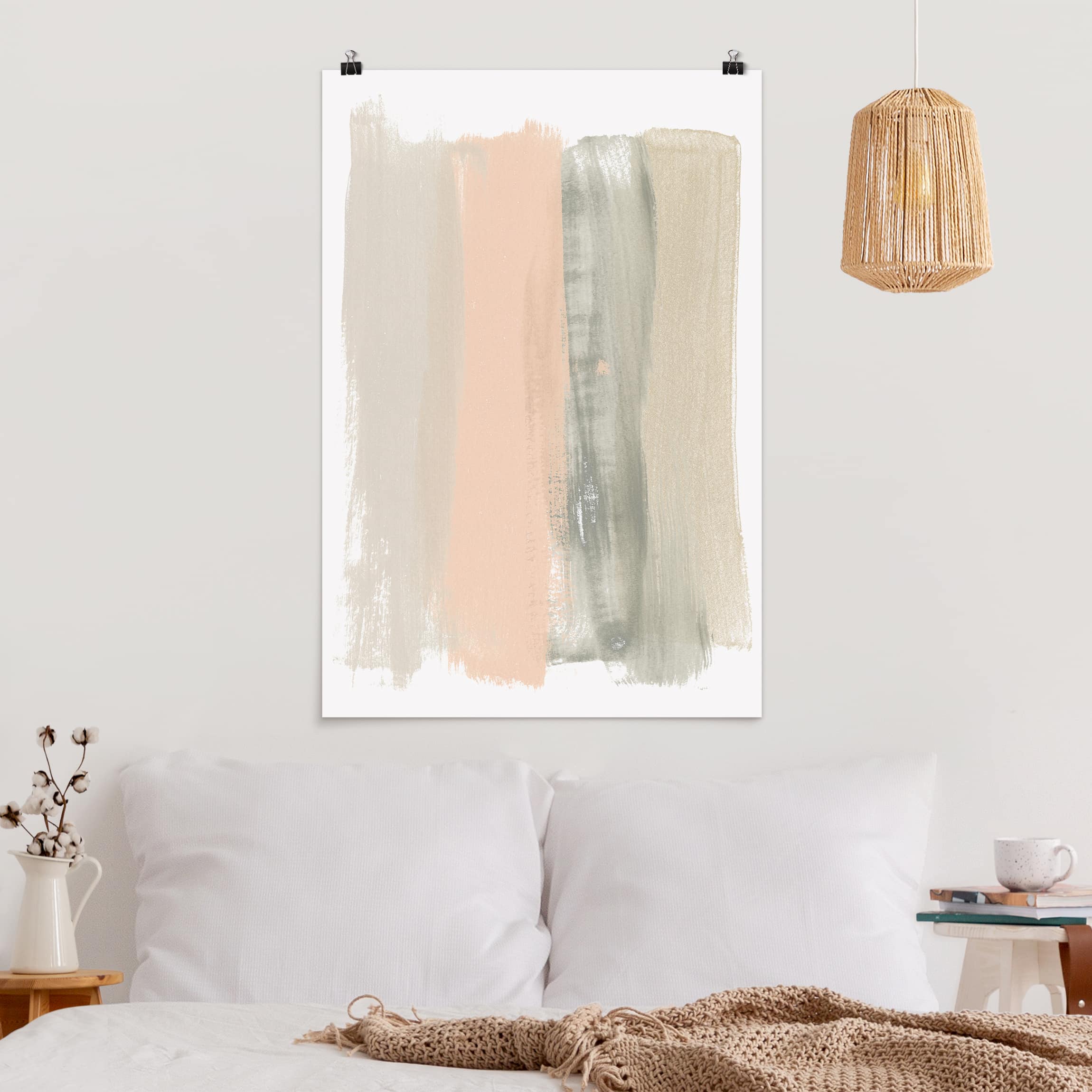 Poster - Hochformat Dichtung mit Rouge II