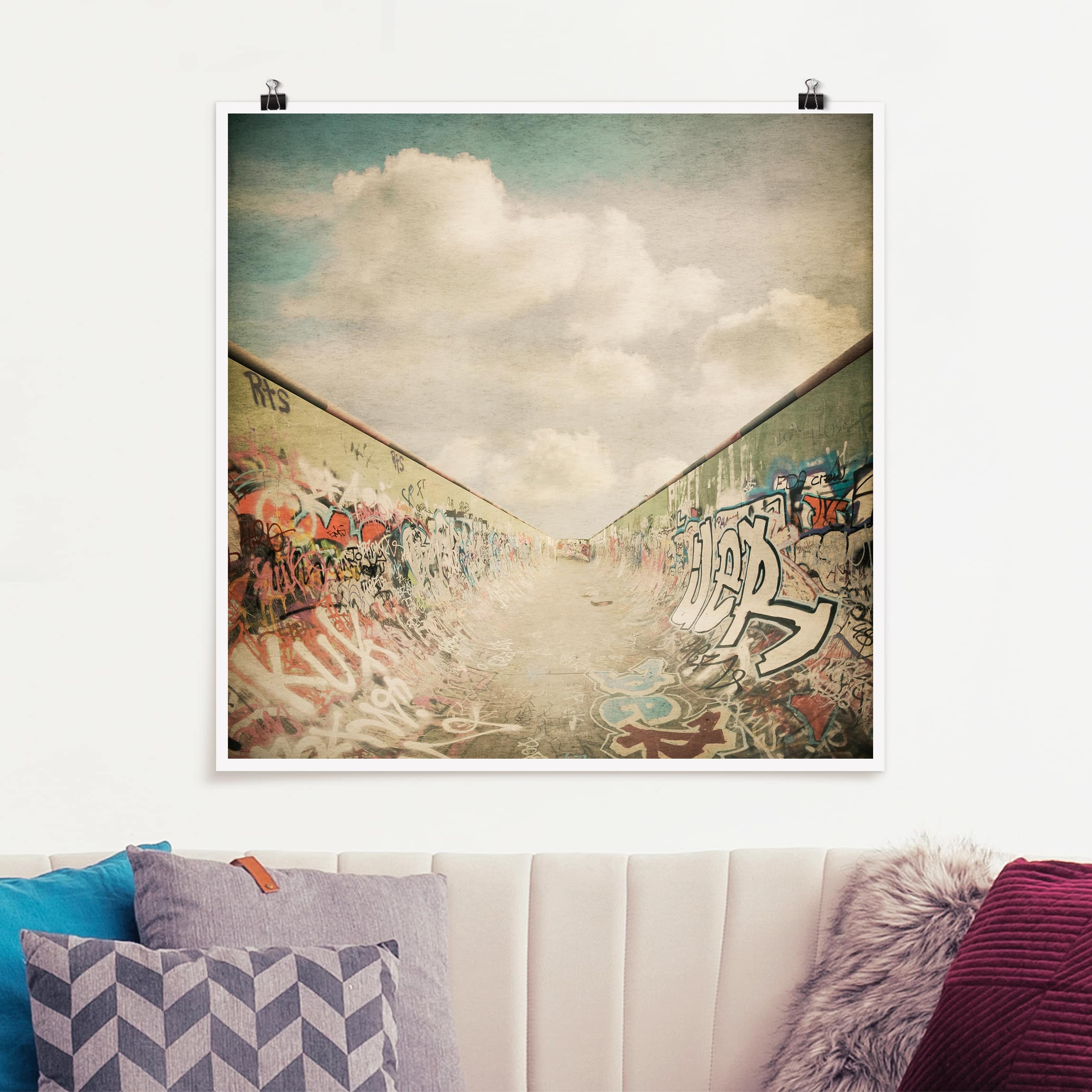 Poster Graffiti-Skatepark