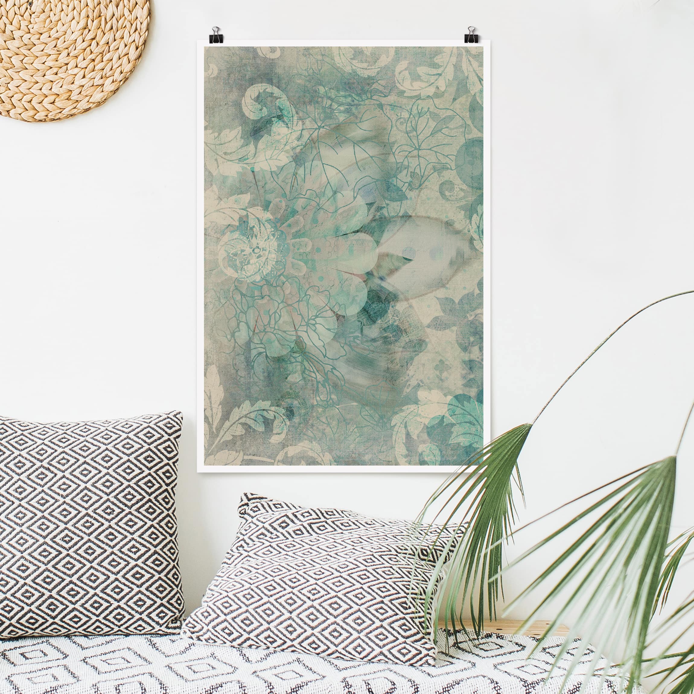 Poster - Hochformat Eisblumen