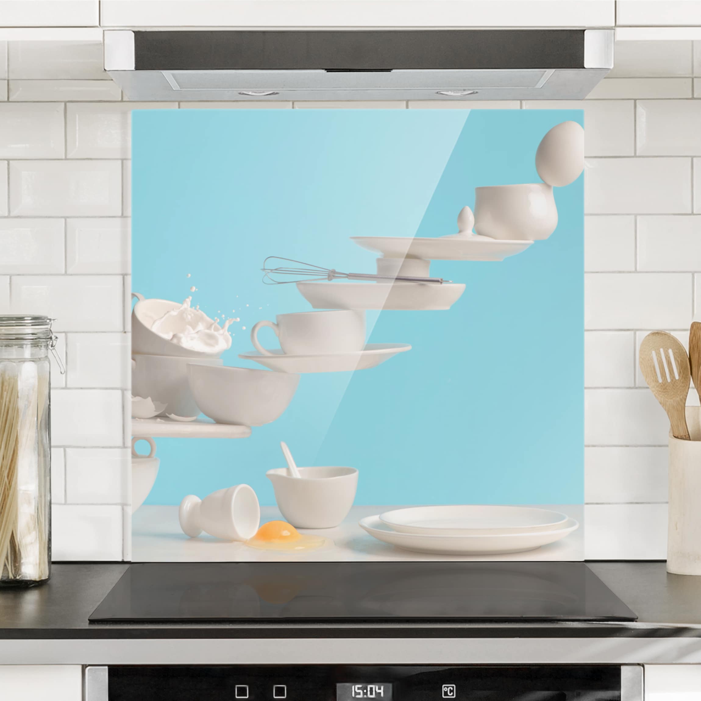 Spritzschutz Teller Kunst