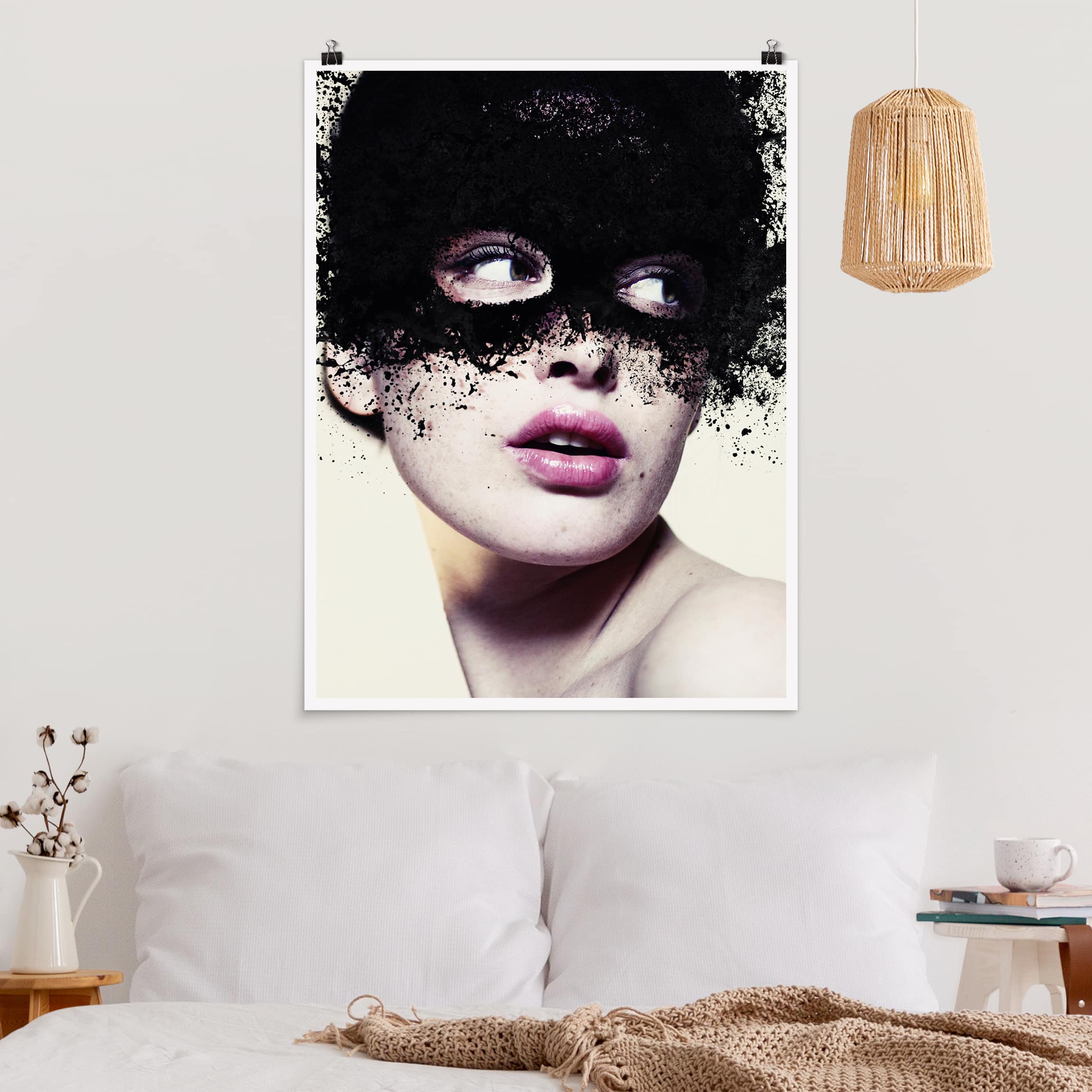 Poster Akt & Erotik Das Mädchen mit der schwarzen Maske