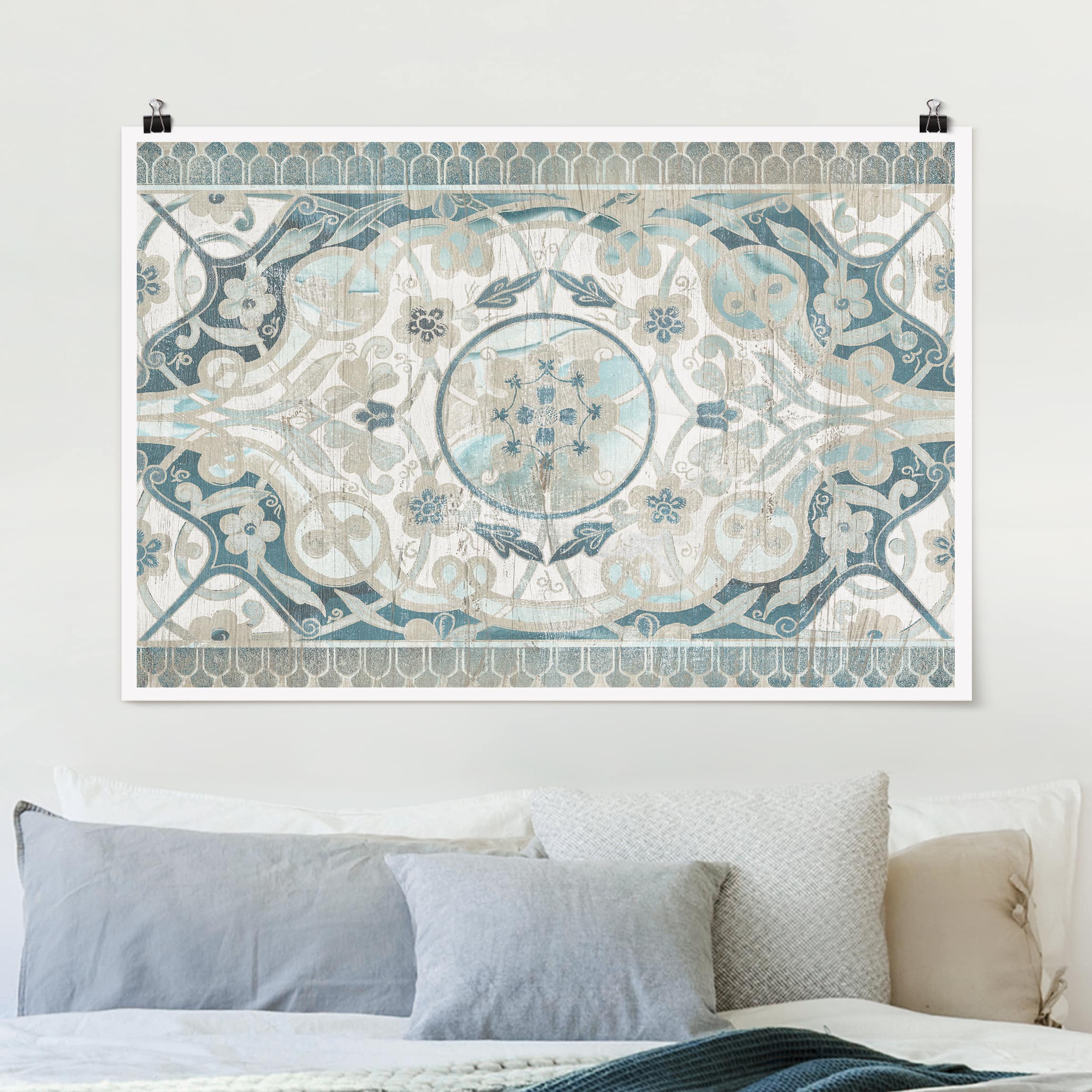 Poster Holzpaneel Persisch Vintage I