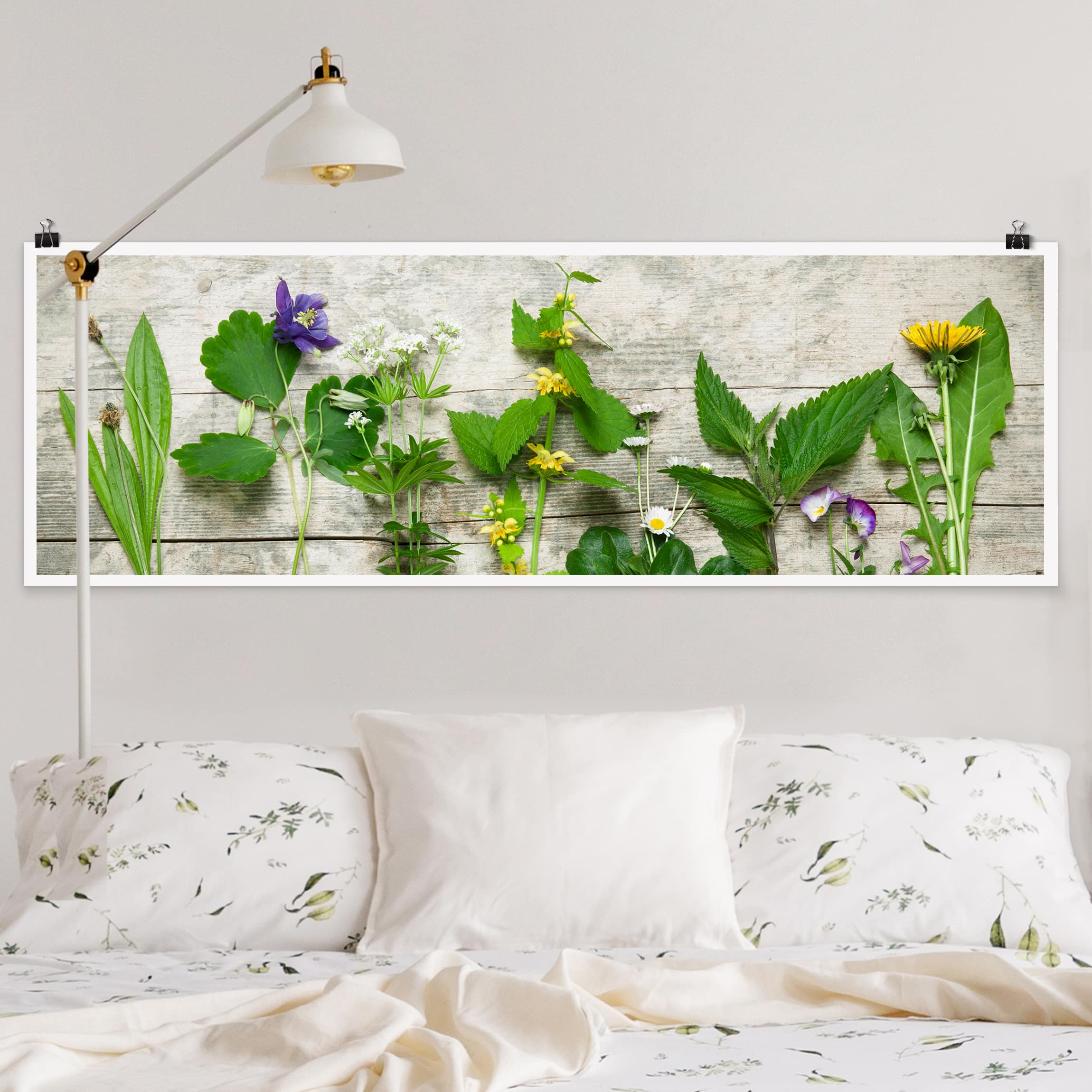Panorama Poster Küche Heil und Wiesenkräuter