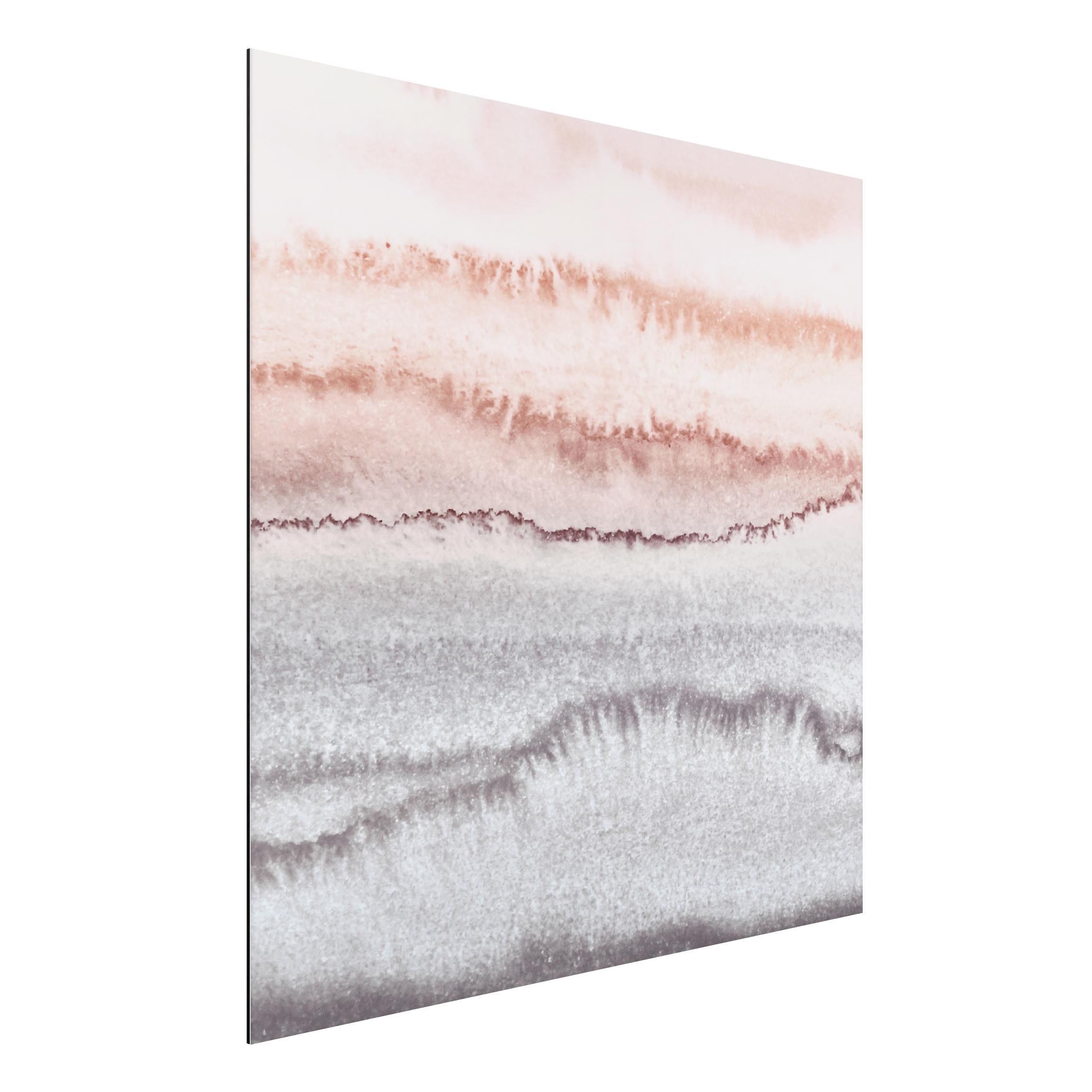 Alu-Dibond Outdoor Bild Spiel der Farben Meeresrauschen im Nebel