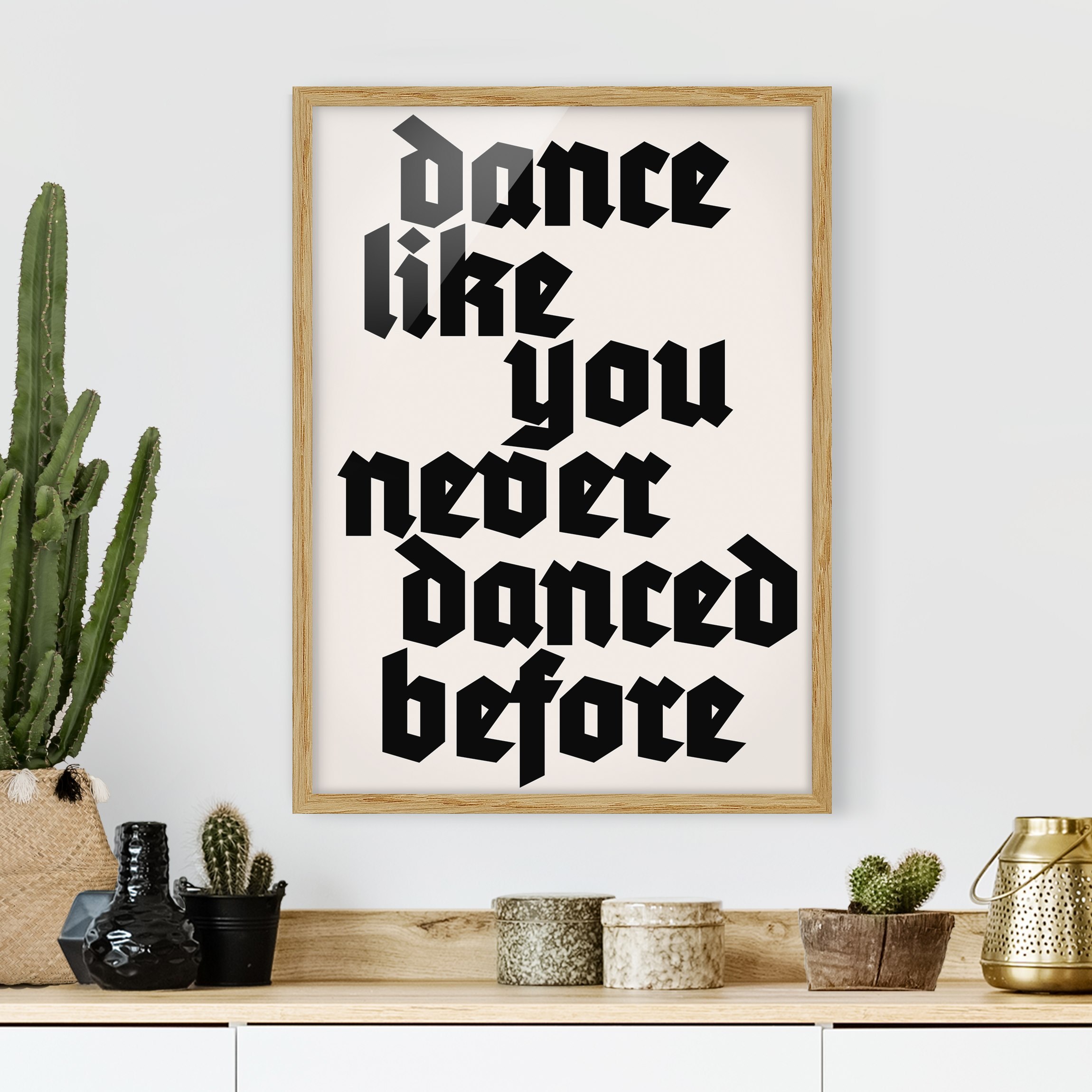 Bild mit Rahmen Dance like never before