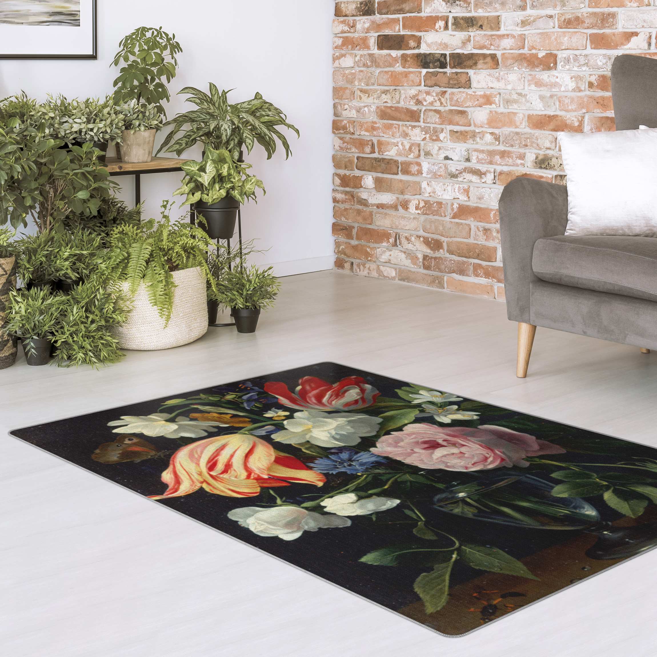 Teppich Daniel Seghers - Vase mit Blumen