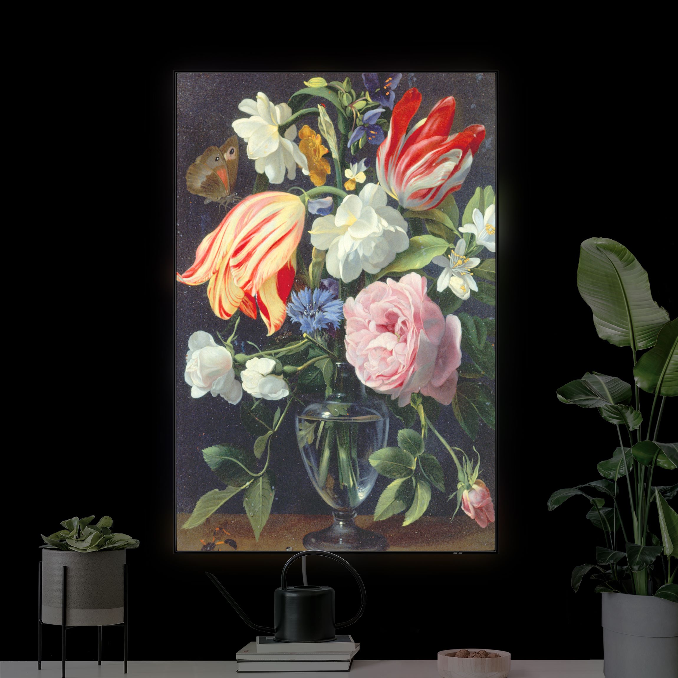 LED-Wechselbild Daniel Seghers - Vase mit Blumen