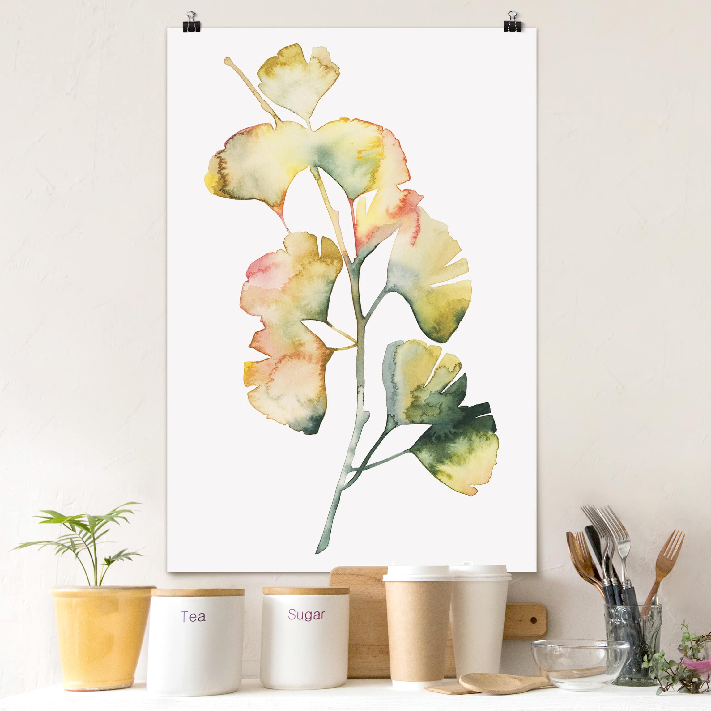 Poster - Hochformat Frauenhaarfarn I