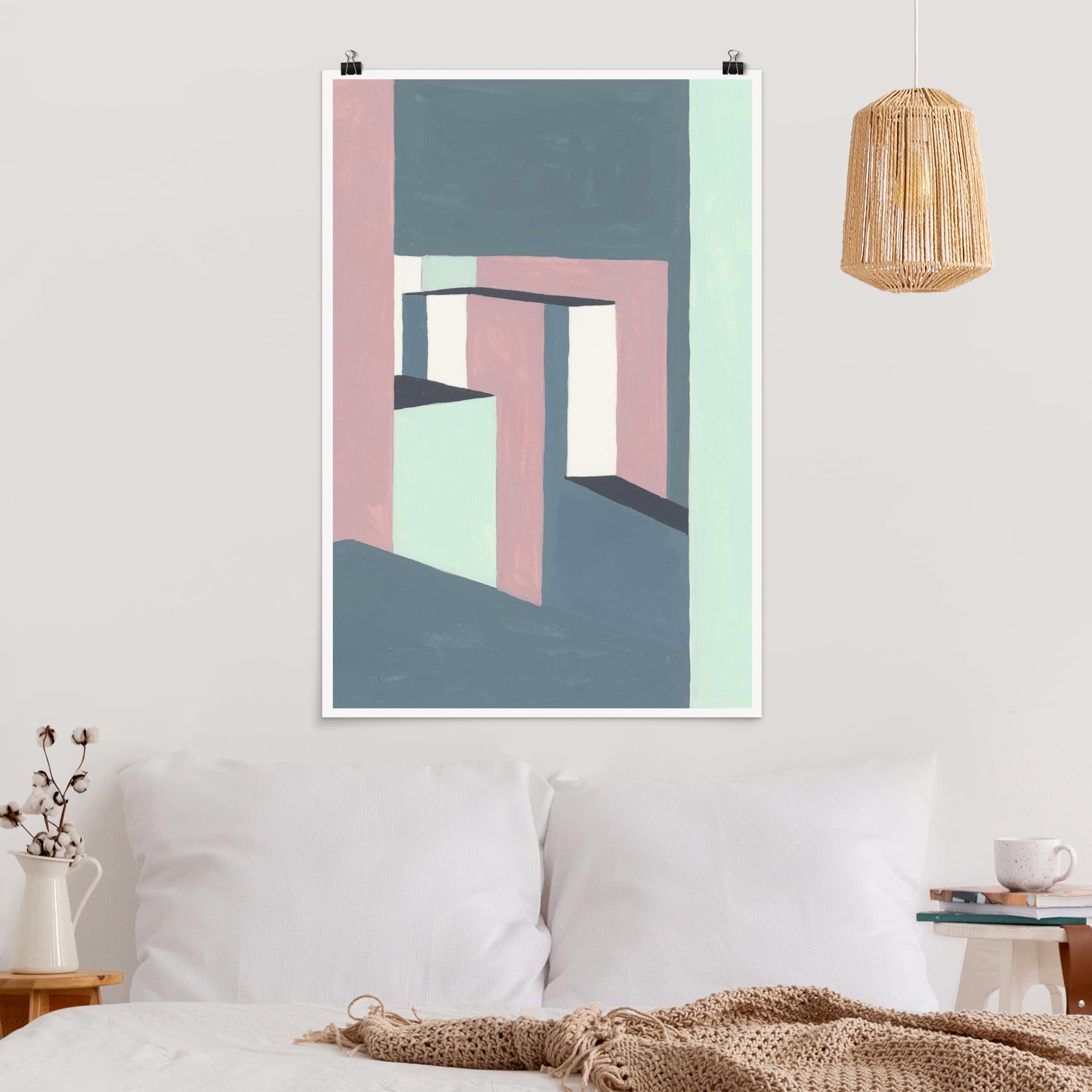 Poster - Hochformat Schatten der Wände III