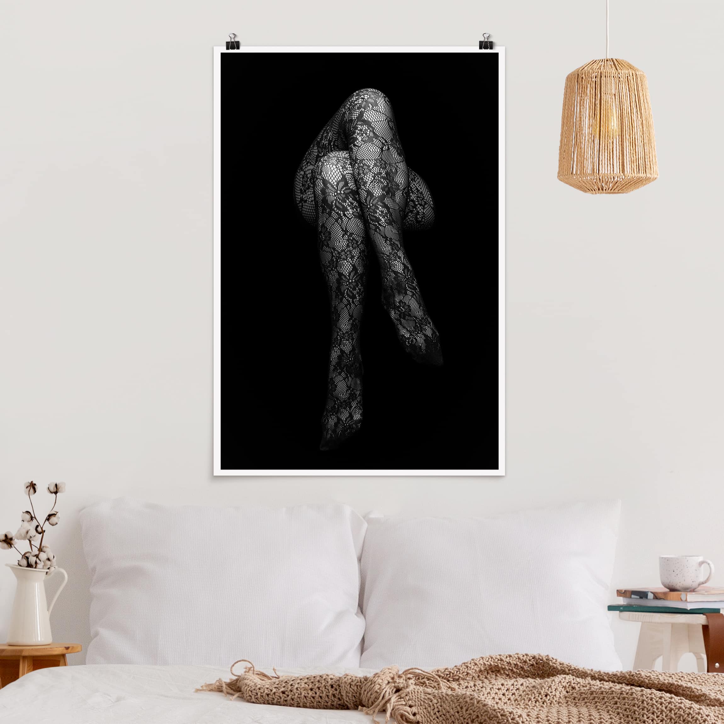 Poster Akt & Erotik Beine in Spitze