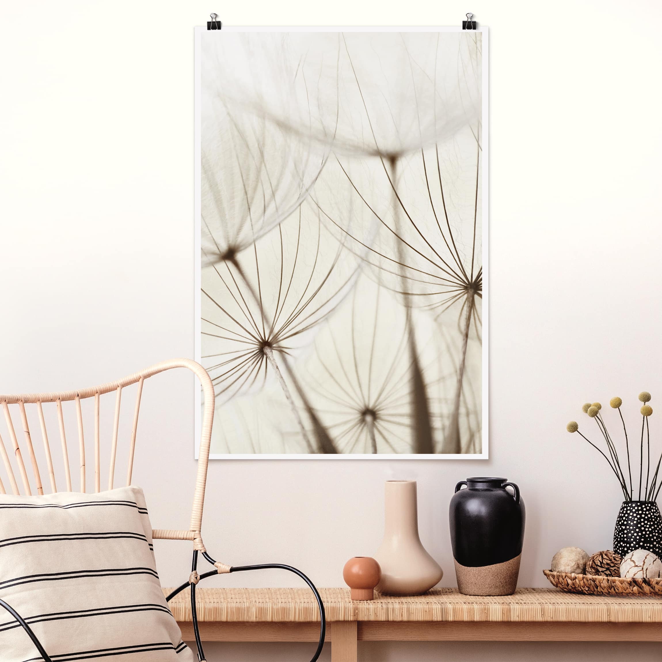 Poster - Hochformat Sanfte Gräser