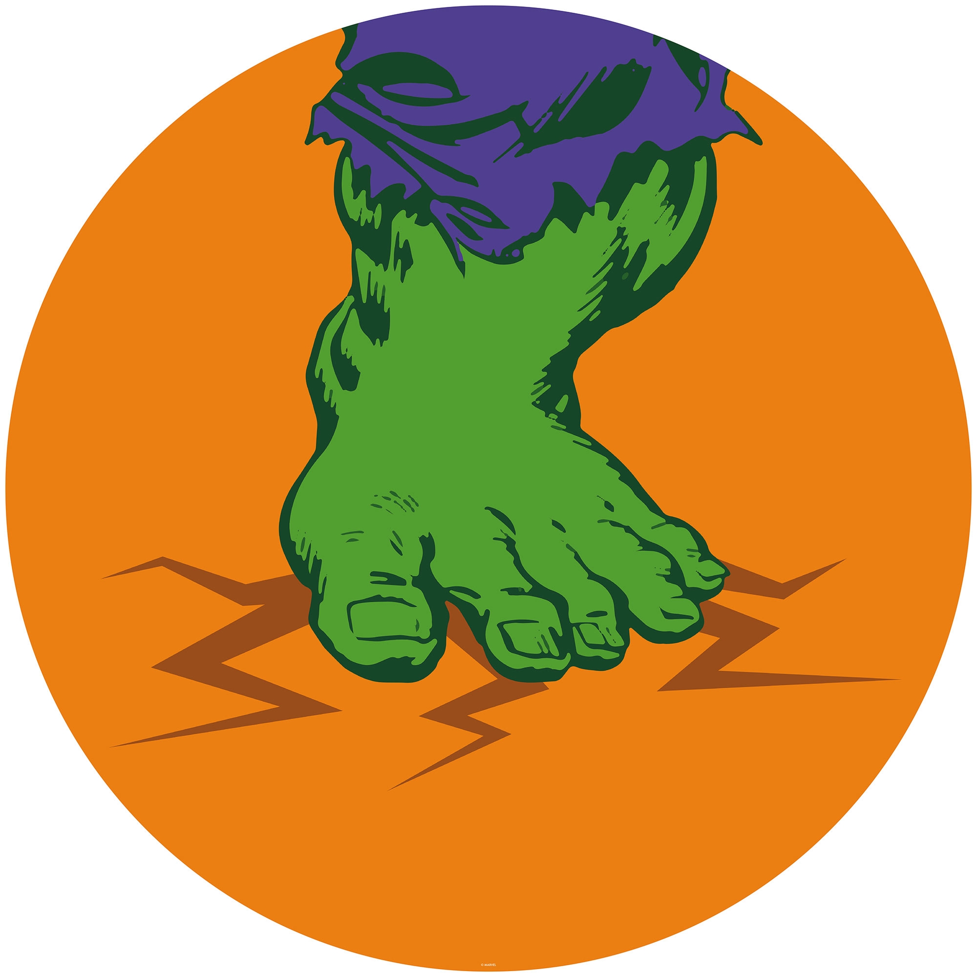 Fototapete Avengers Hulk's Foot Pop Art