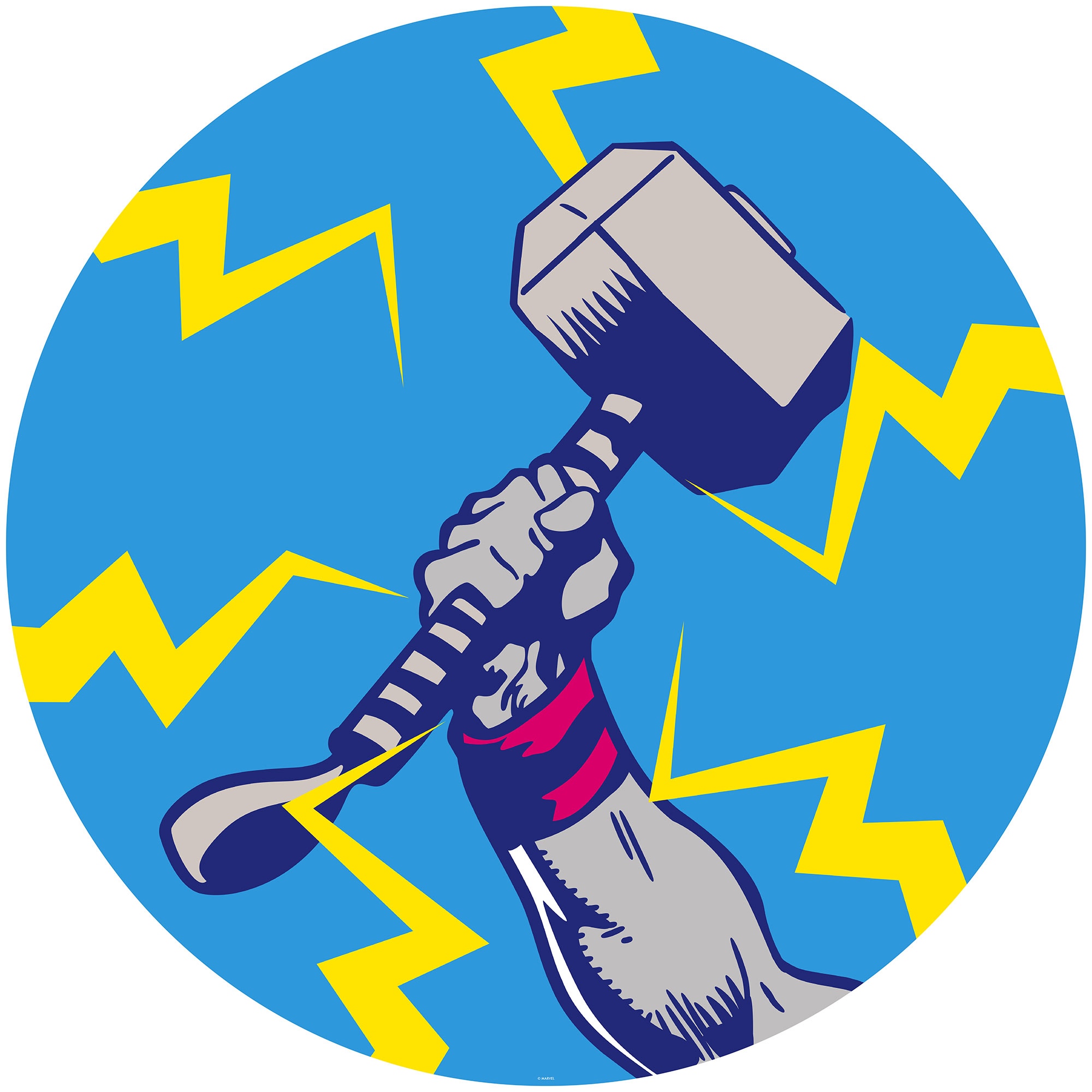 Fototapete Avengers Thor's Hammer Pop Art