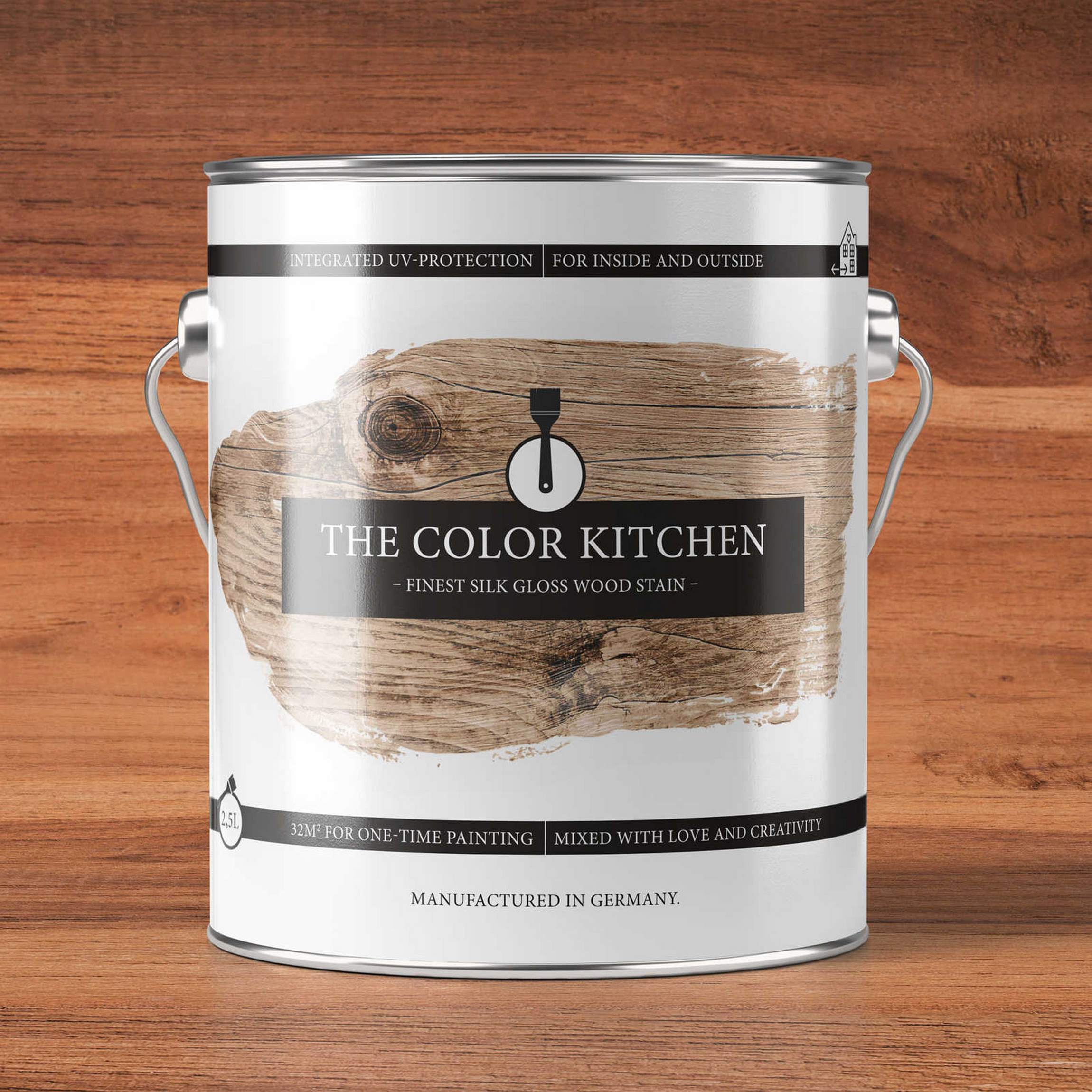 Holzlasur Farbe Teak - The Color Kitchen - Tough Teak - seidenglänzend