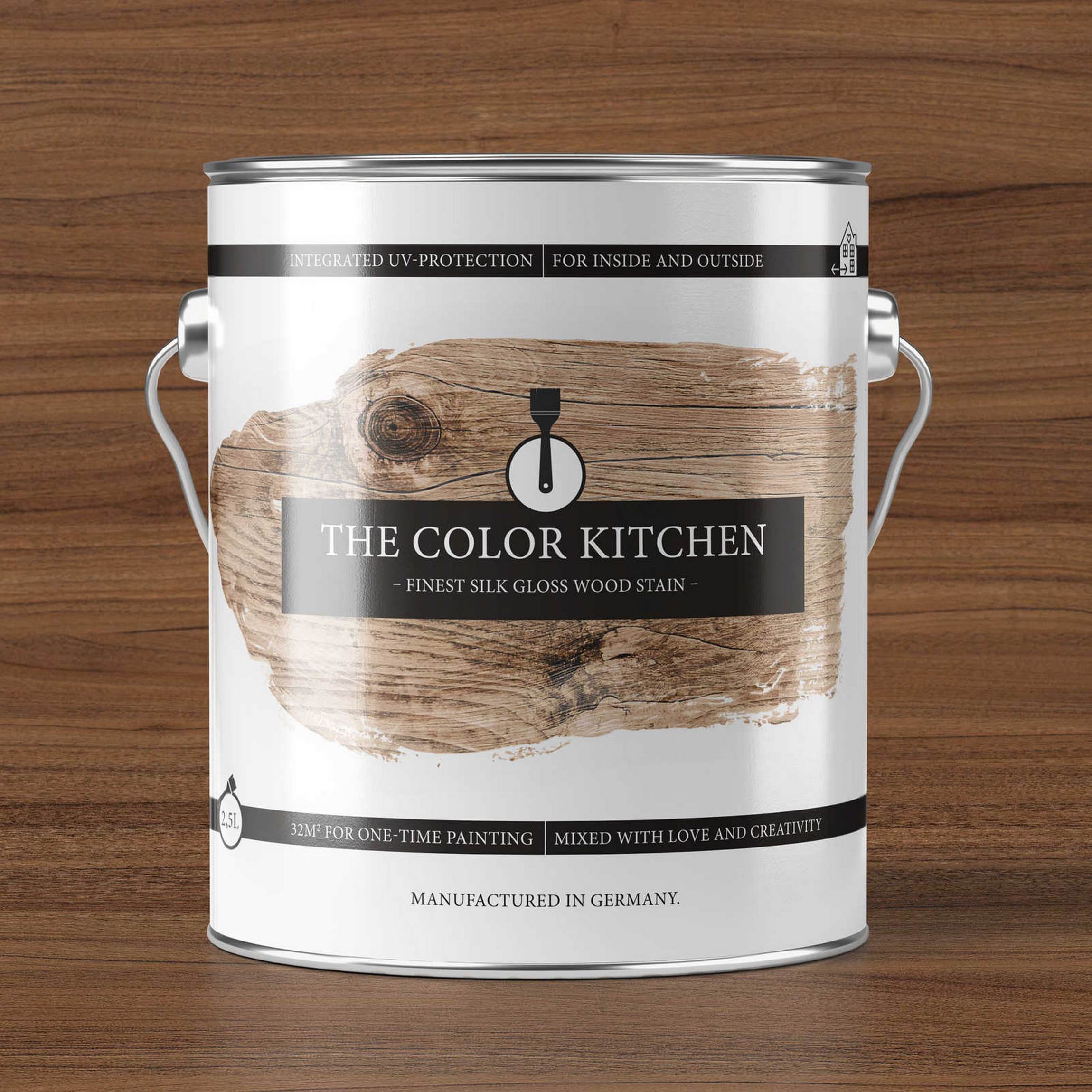 Holzlasur Farbe Nussbaum - The Color Kitchen - Wealthy Walnut - seidenglänzend
