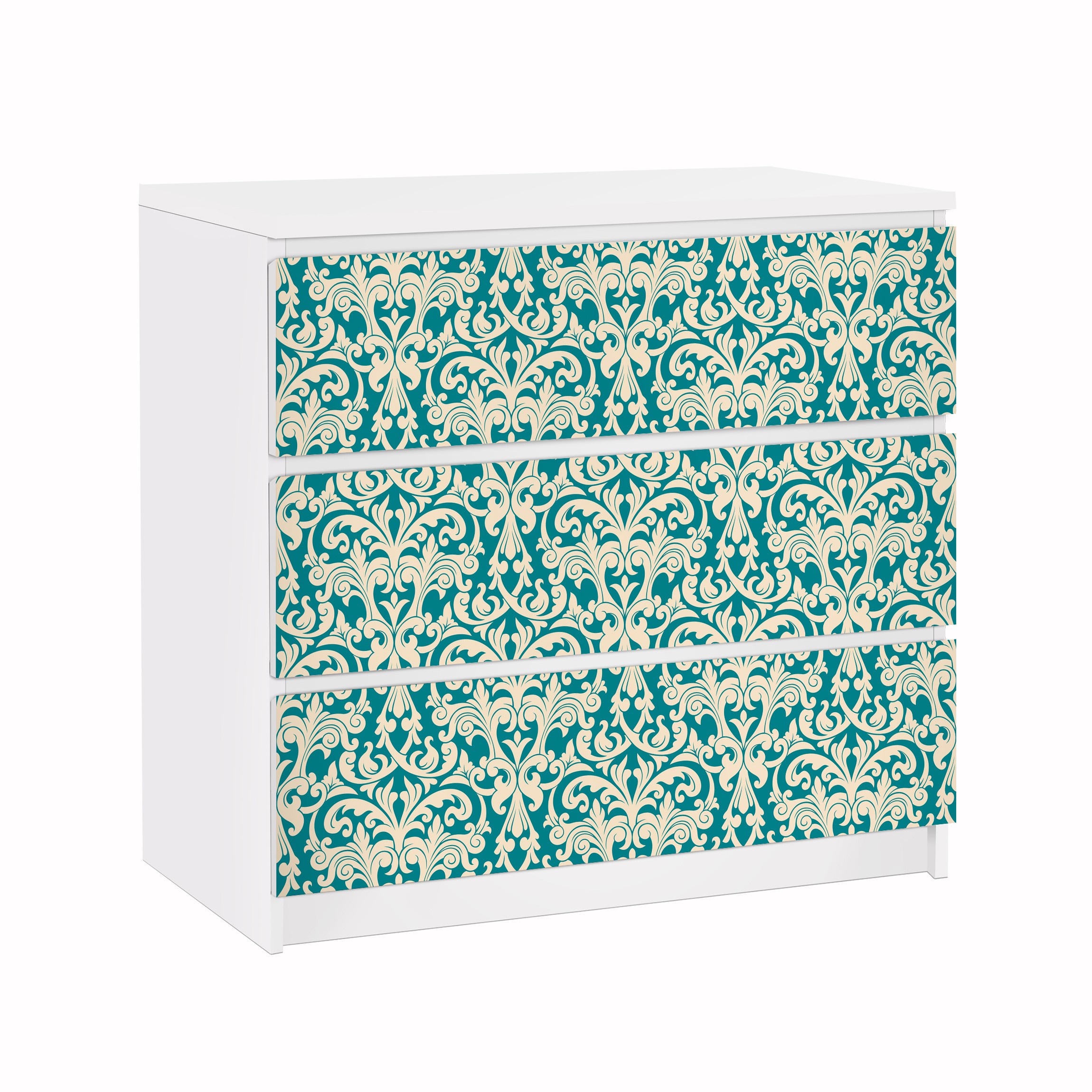 Möbelfolie für IKEA Malm Kommode 3 Schubladen The 12 Muses - Aoide
