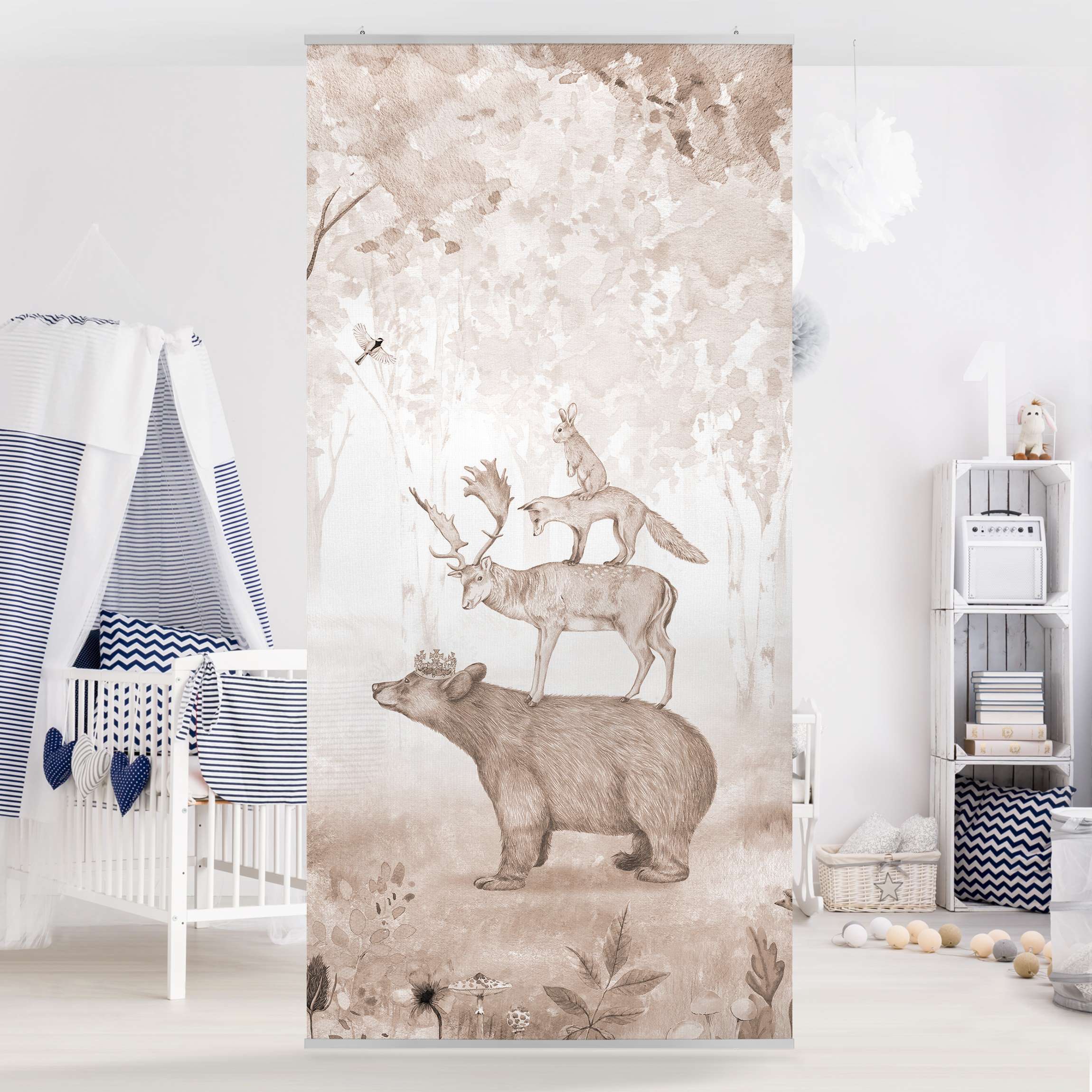 Raumteiler Der Bärenkönig Sepia