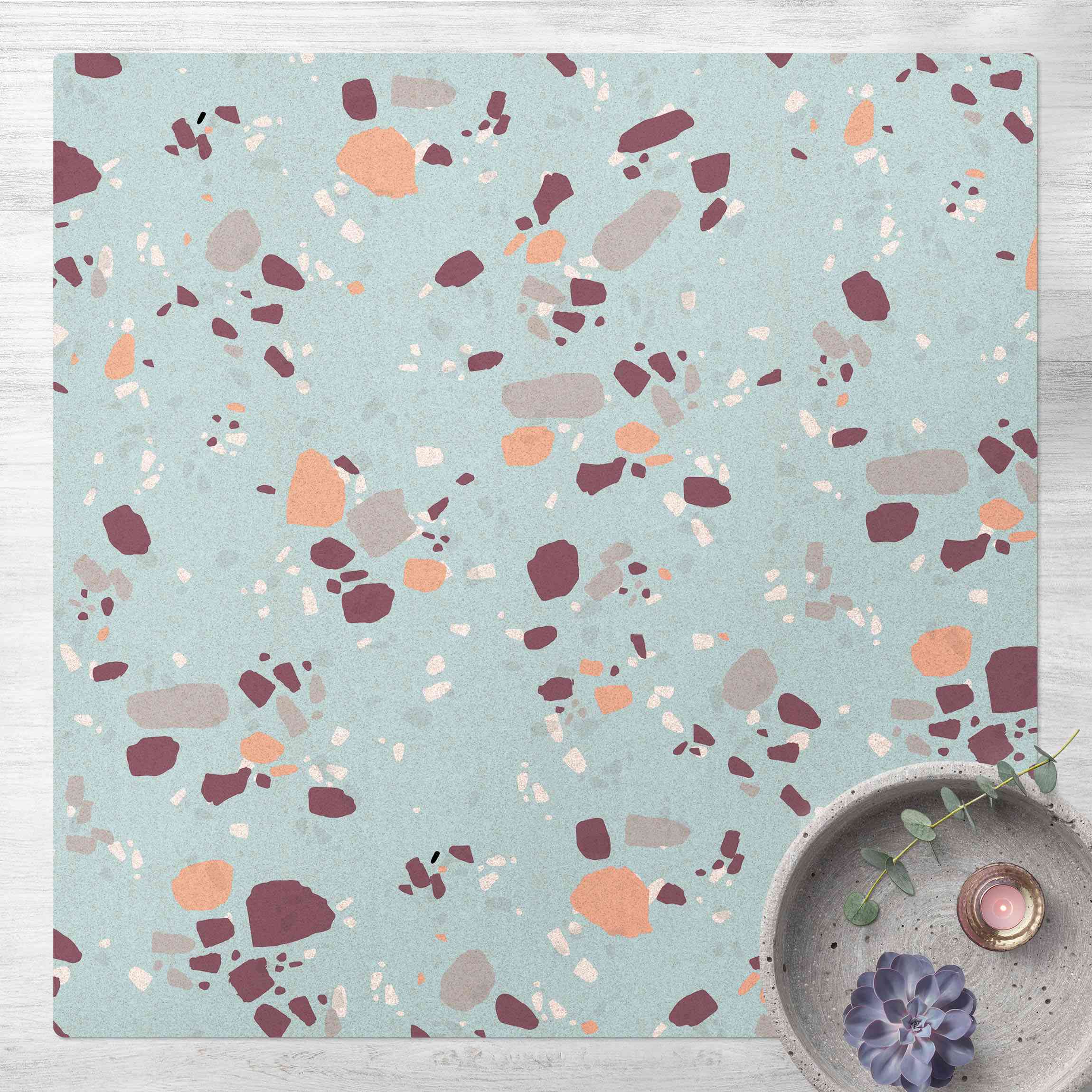 Kork-Teppich Detailliertes Terrazzo Muster Bolzano