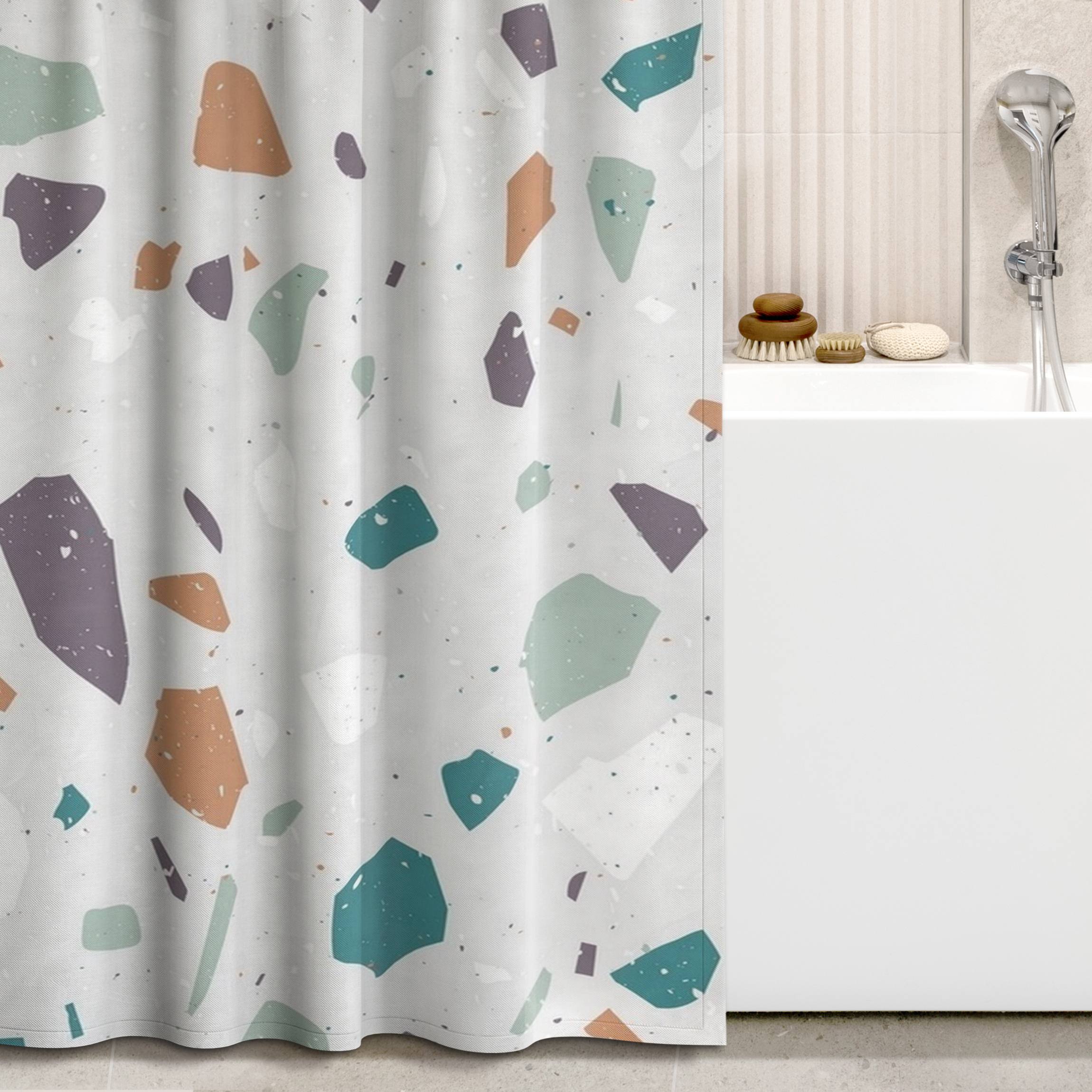 Duschvorhang Detailliertes Terrazzo Muster Grosseto