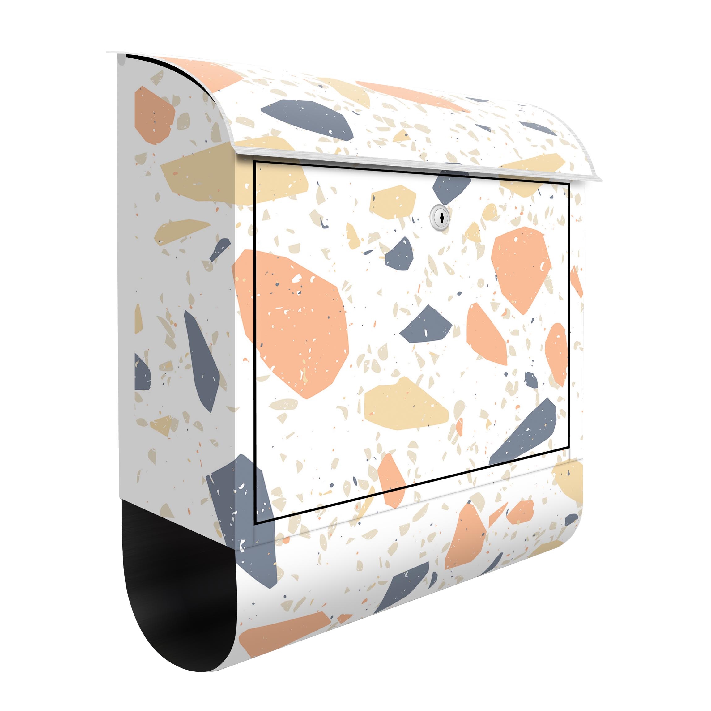 Briefkasten Detailliertes Terrazzo Muster Siena mit Rahmen