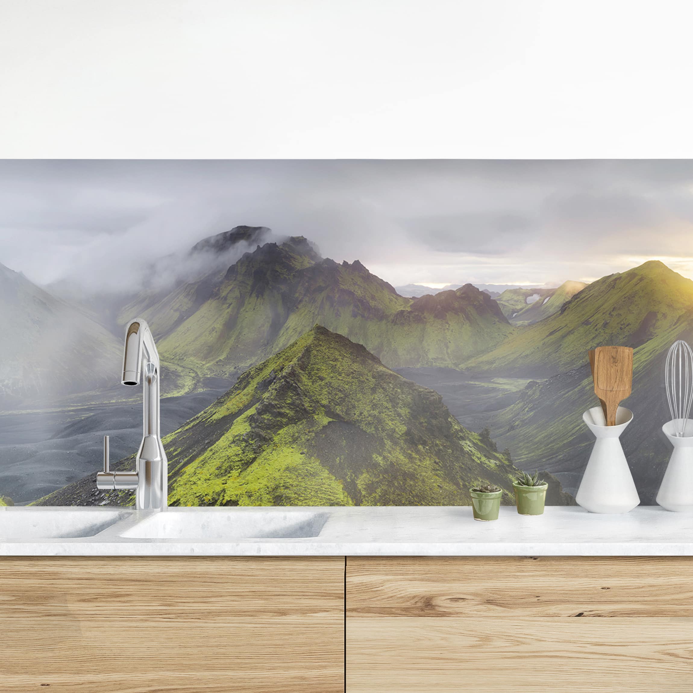 Küchenrückwand Storkonufell Island