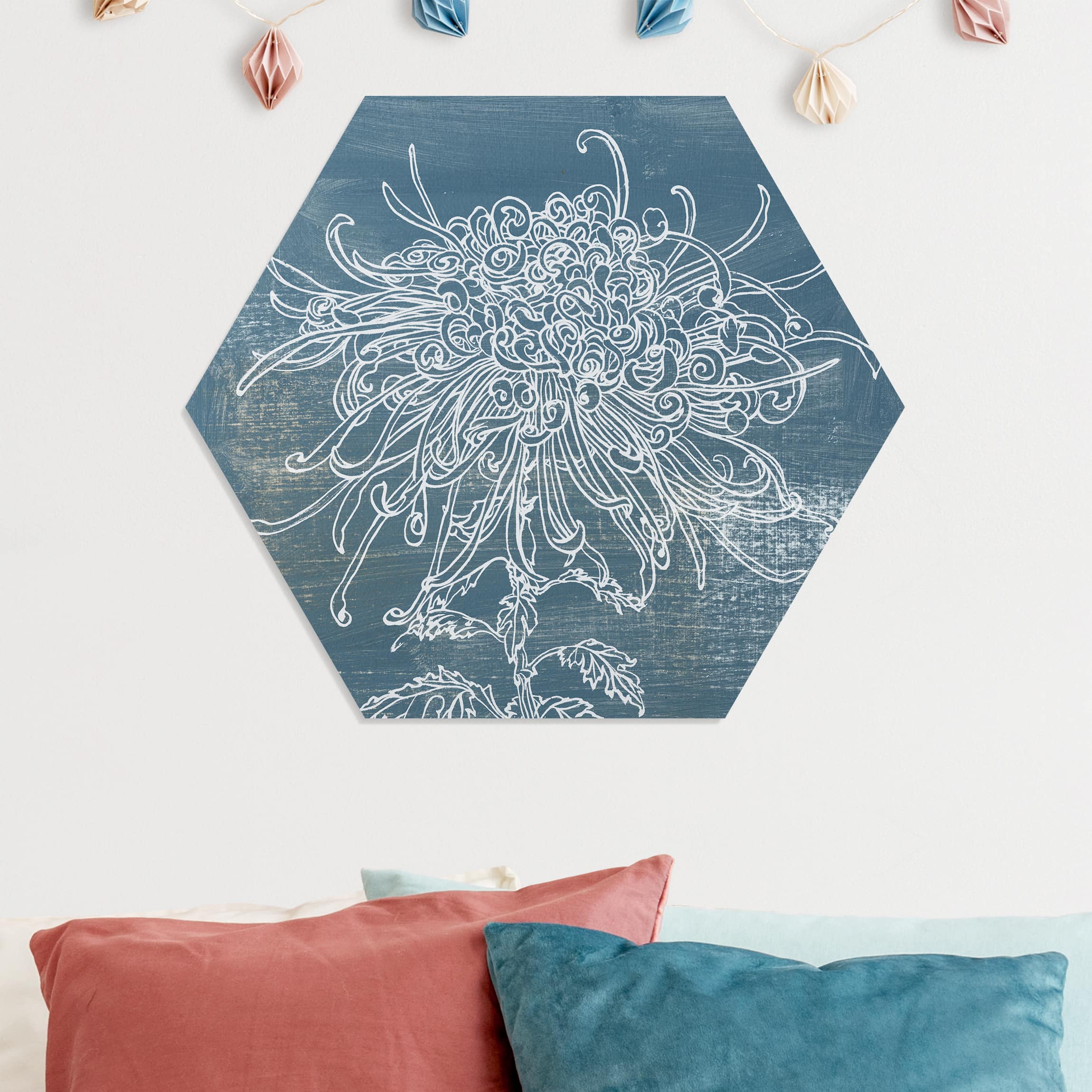 Hexagon-Forexbild Indigo-Pflanzen I