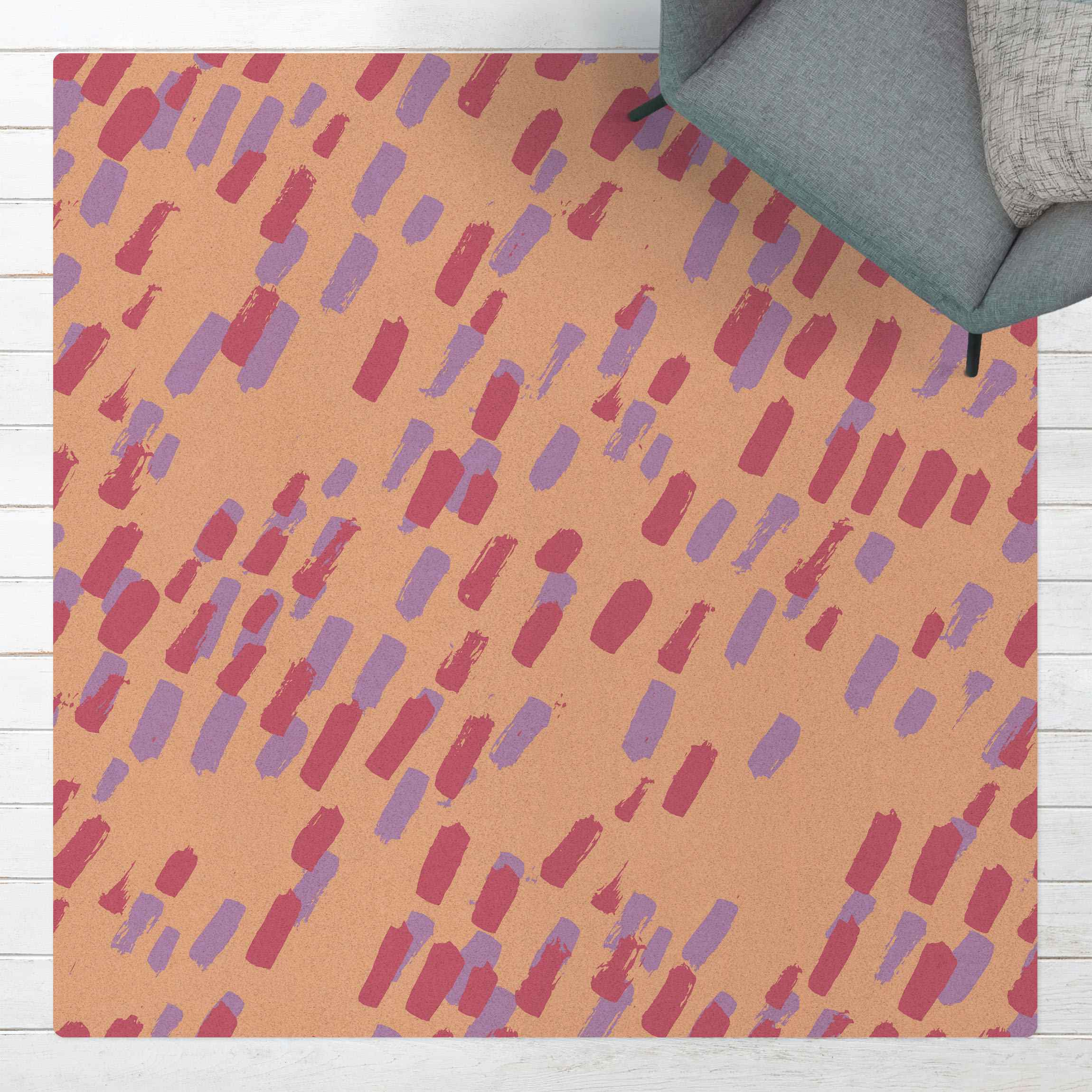 Kork-Teppich Dicker Borstenpinsel Westerwald