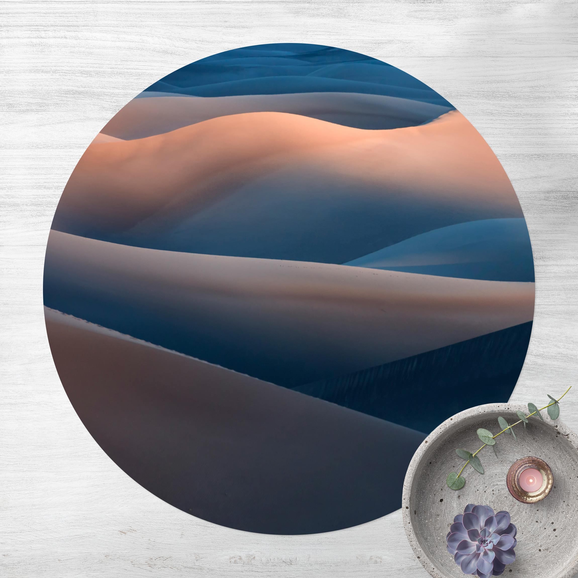 Runder Vinyl-Teppich Die Farben der Wüste