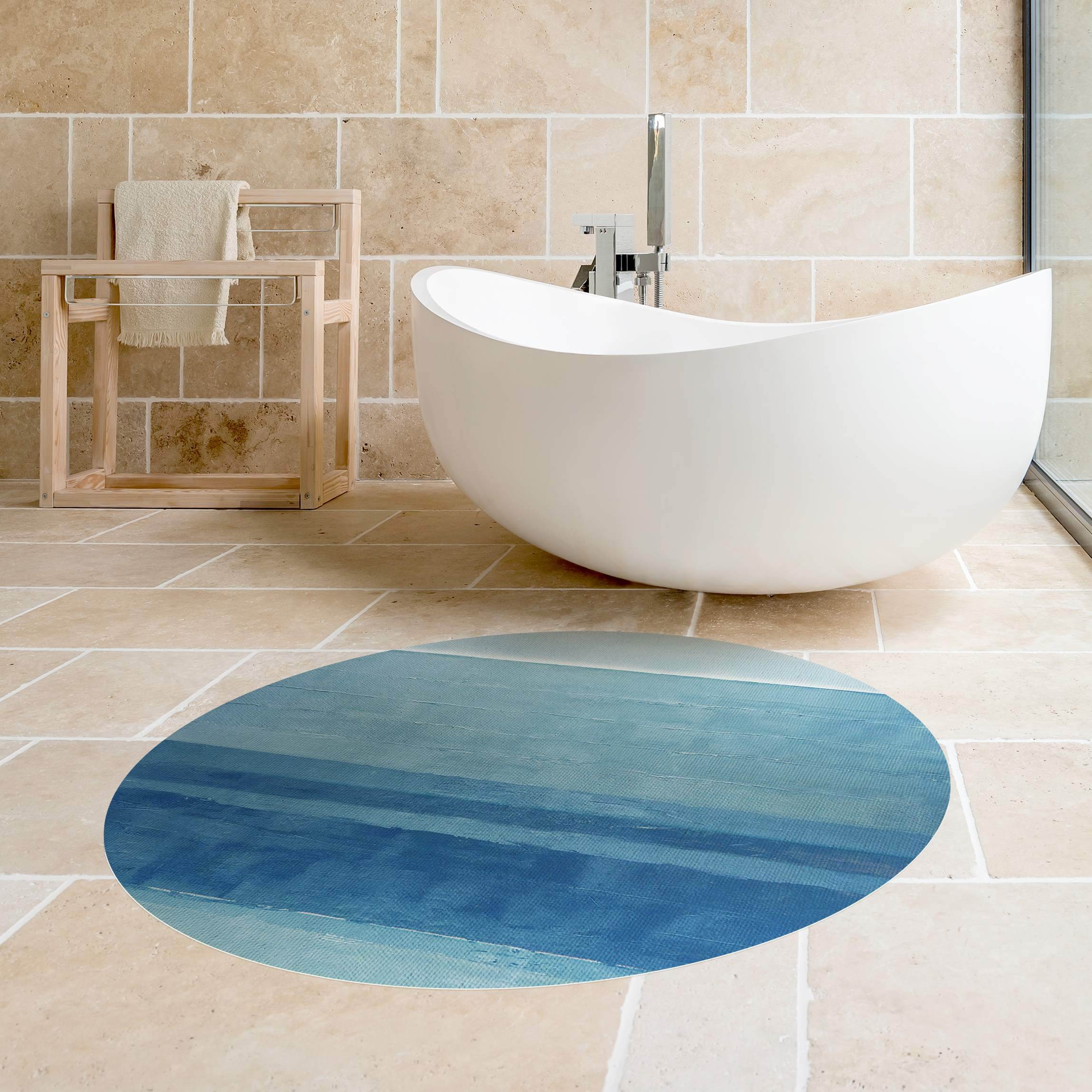 Runder Vinyl-Teppich Die Flut