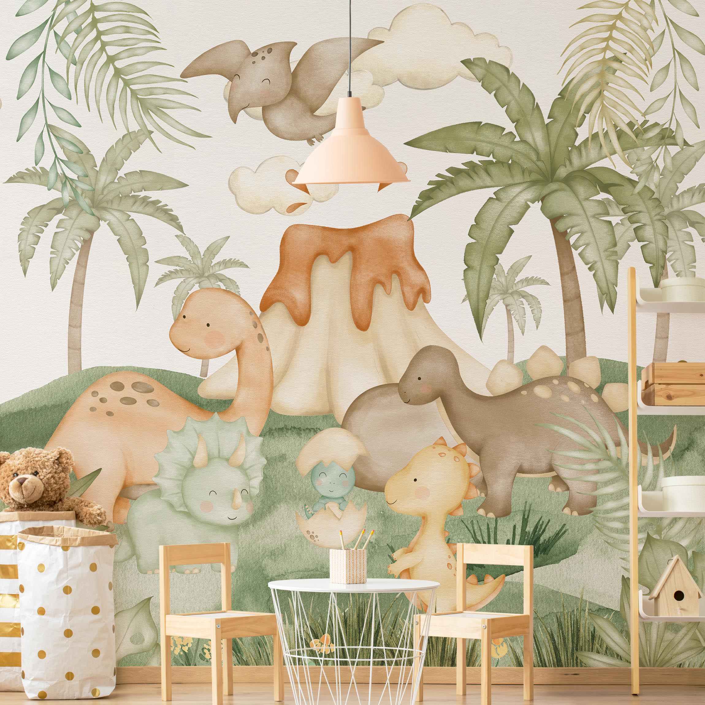 Fototapete Dino Baby Welt