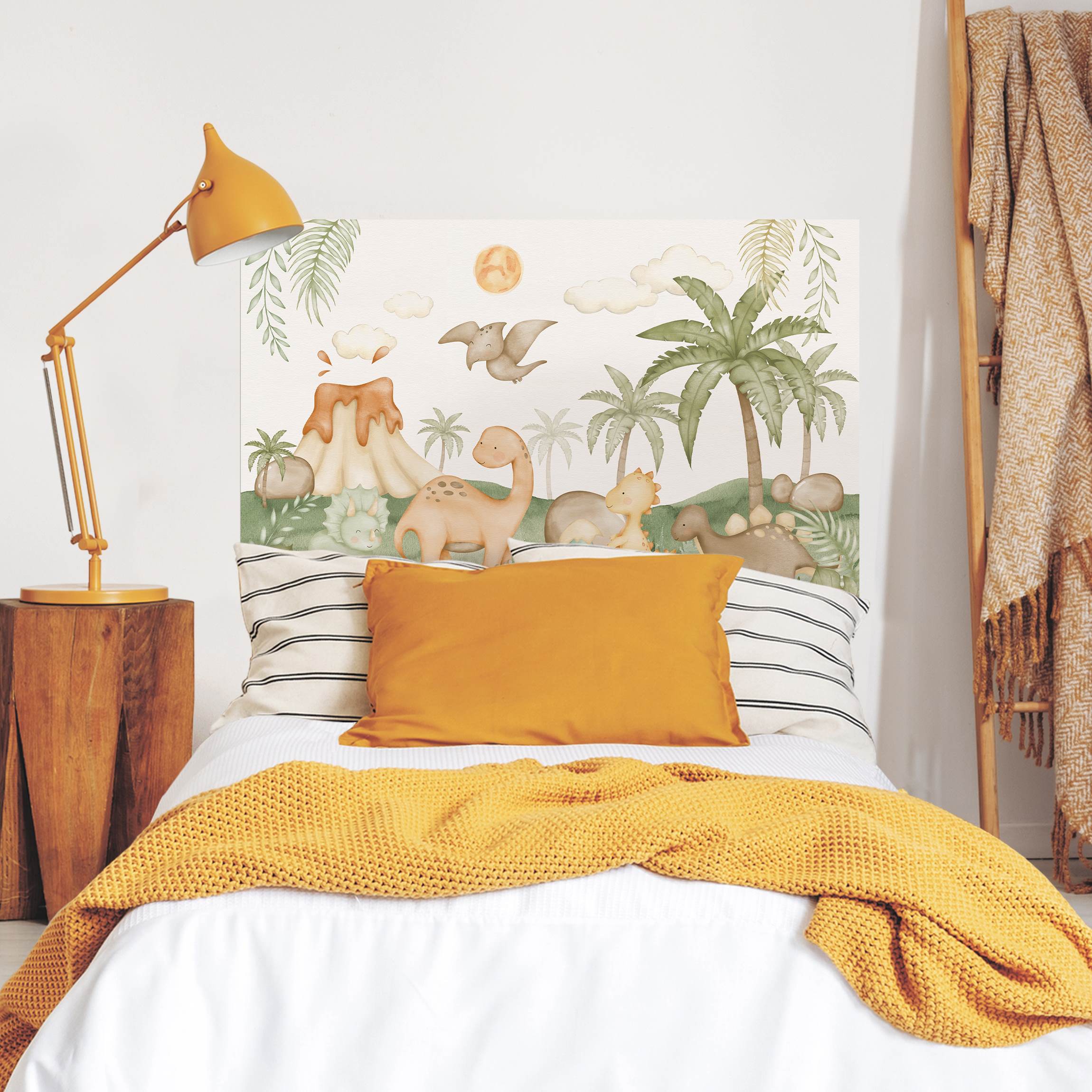 Kopfteil Bett Dino Baby Welt