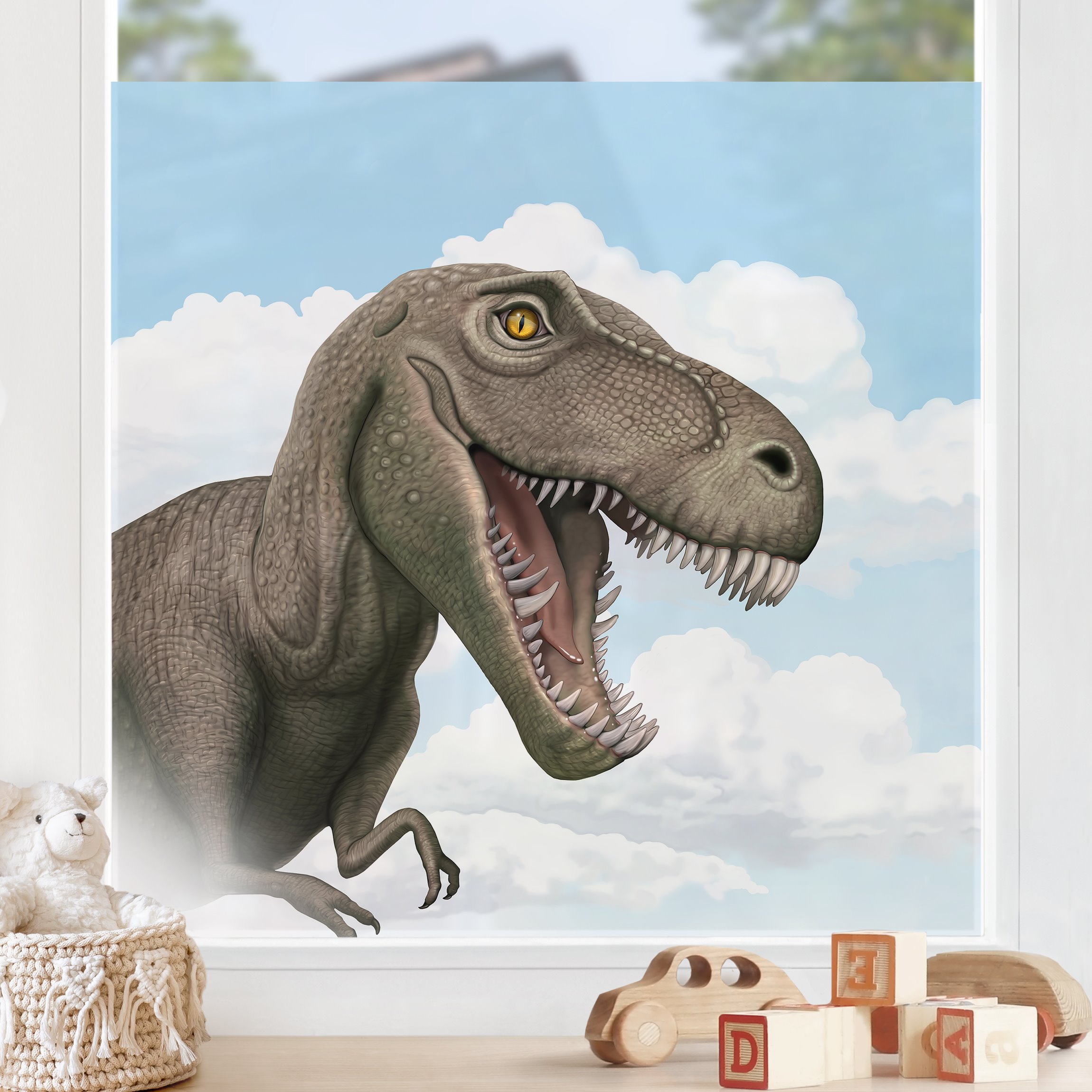 Fensterfolie Dinosaurier T - Rex