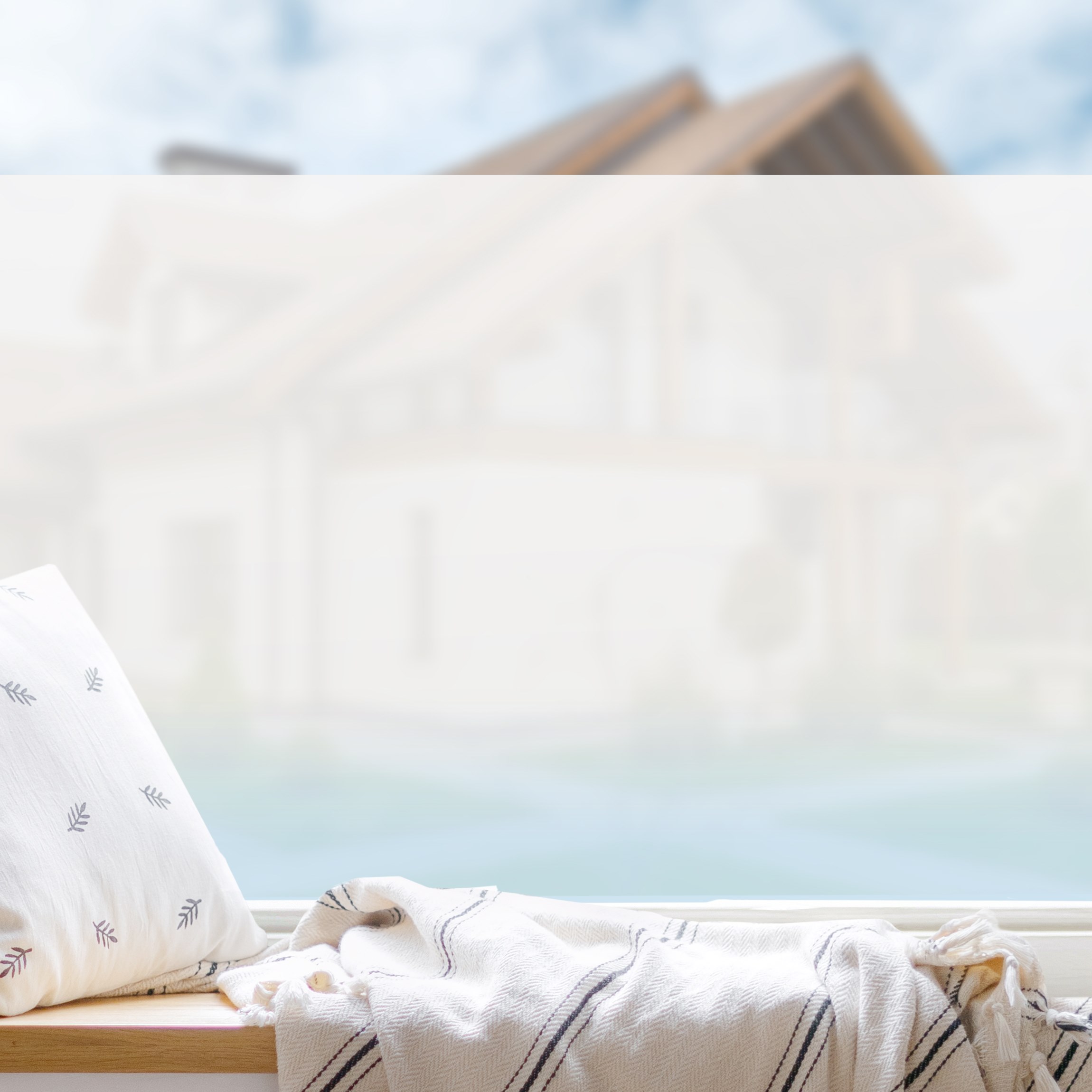 Fensterfolie Dip-Dye Himmelblau