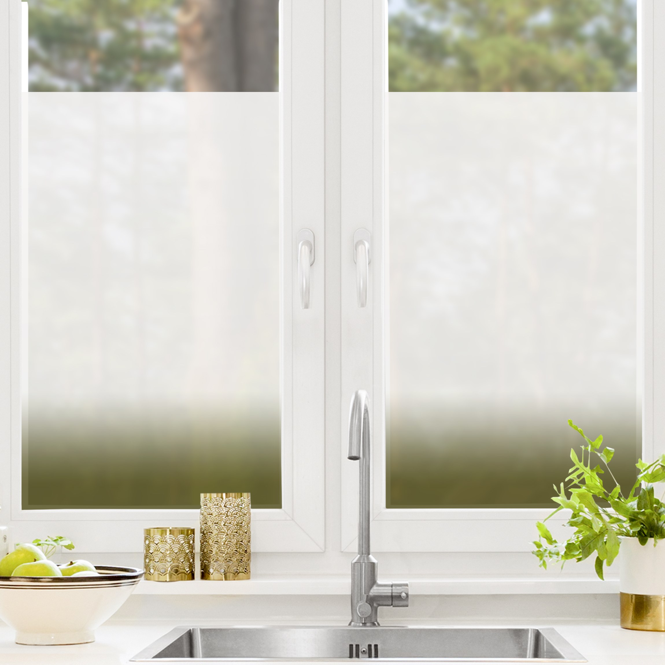 Fensterfolie Dip-Dye Olive Grün