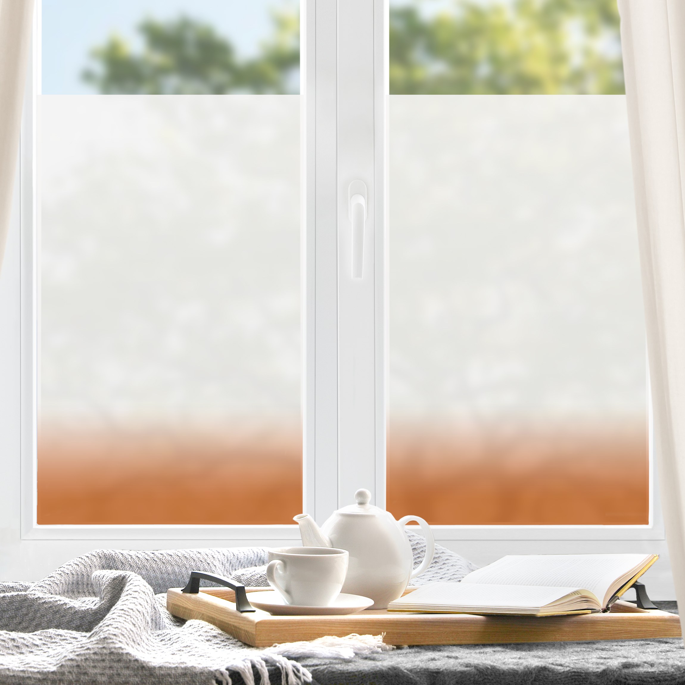 Fensterfolie Dip-Dye Orange