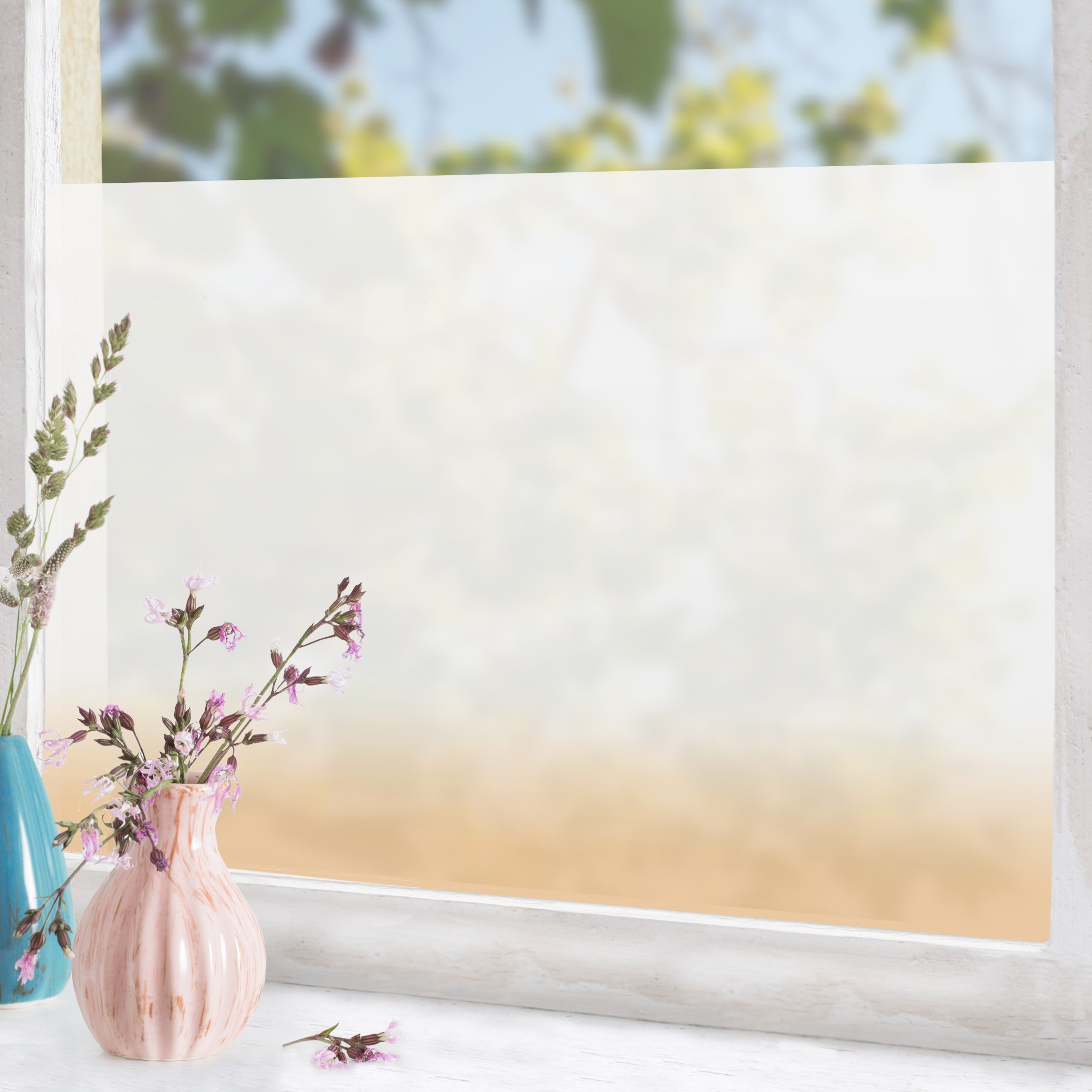 Fensterfolie Dip-Dye Pastell Orange