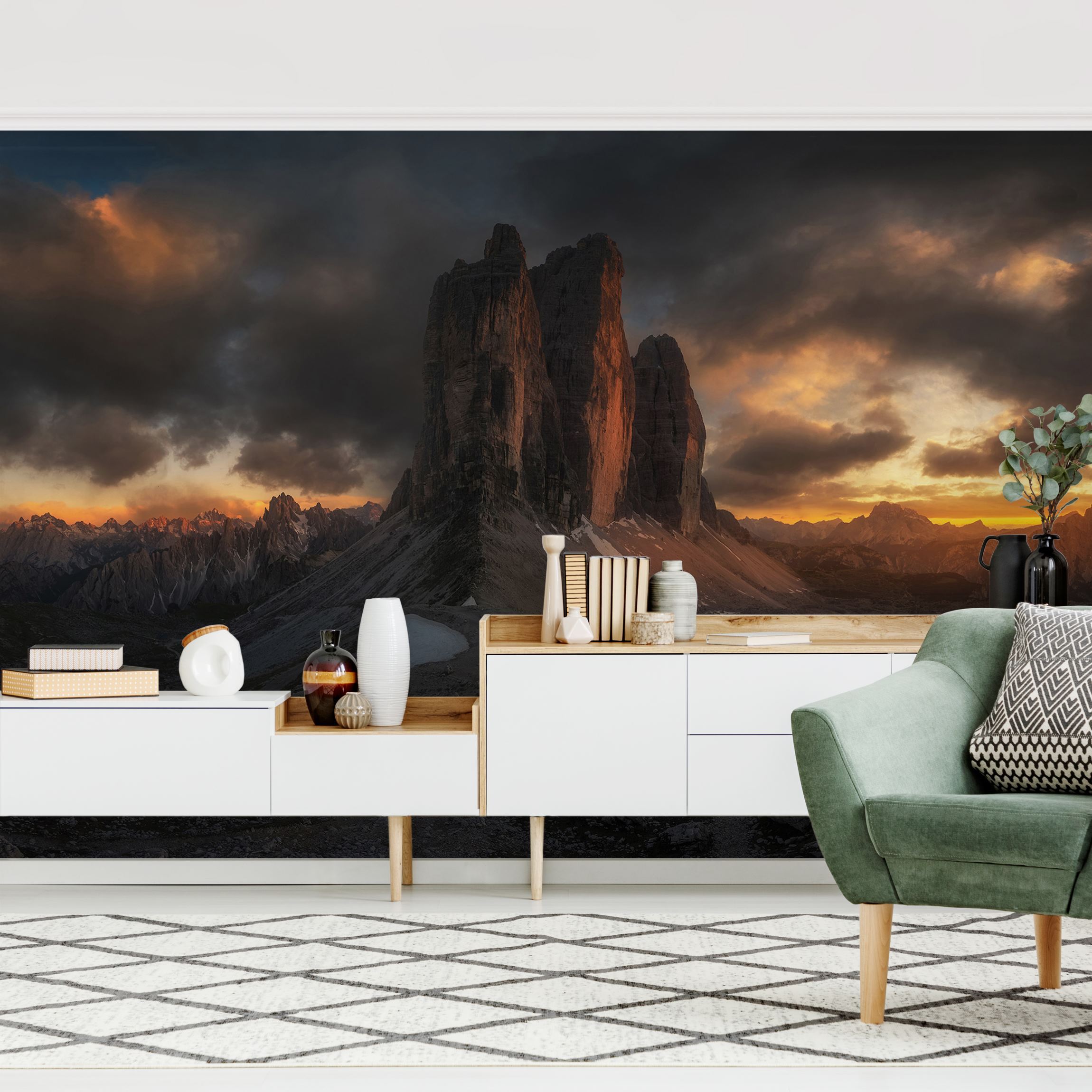 Fototapete Drei Zinnen