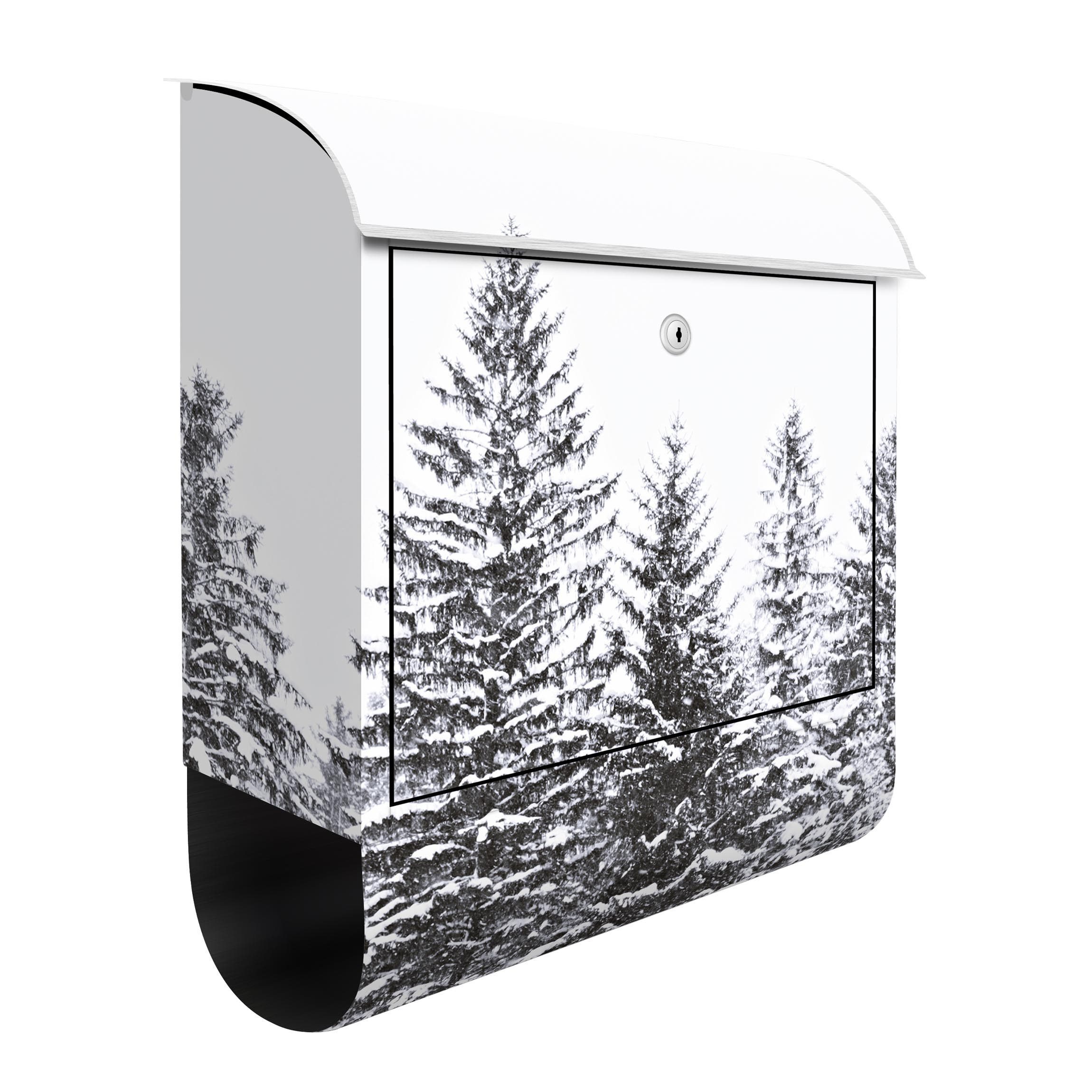 Briefkasten Dunkle Winterlandschaft