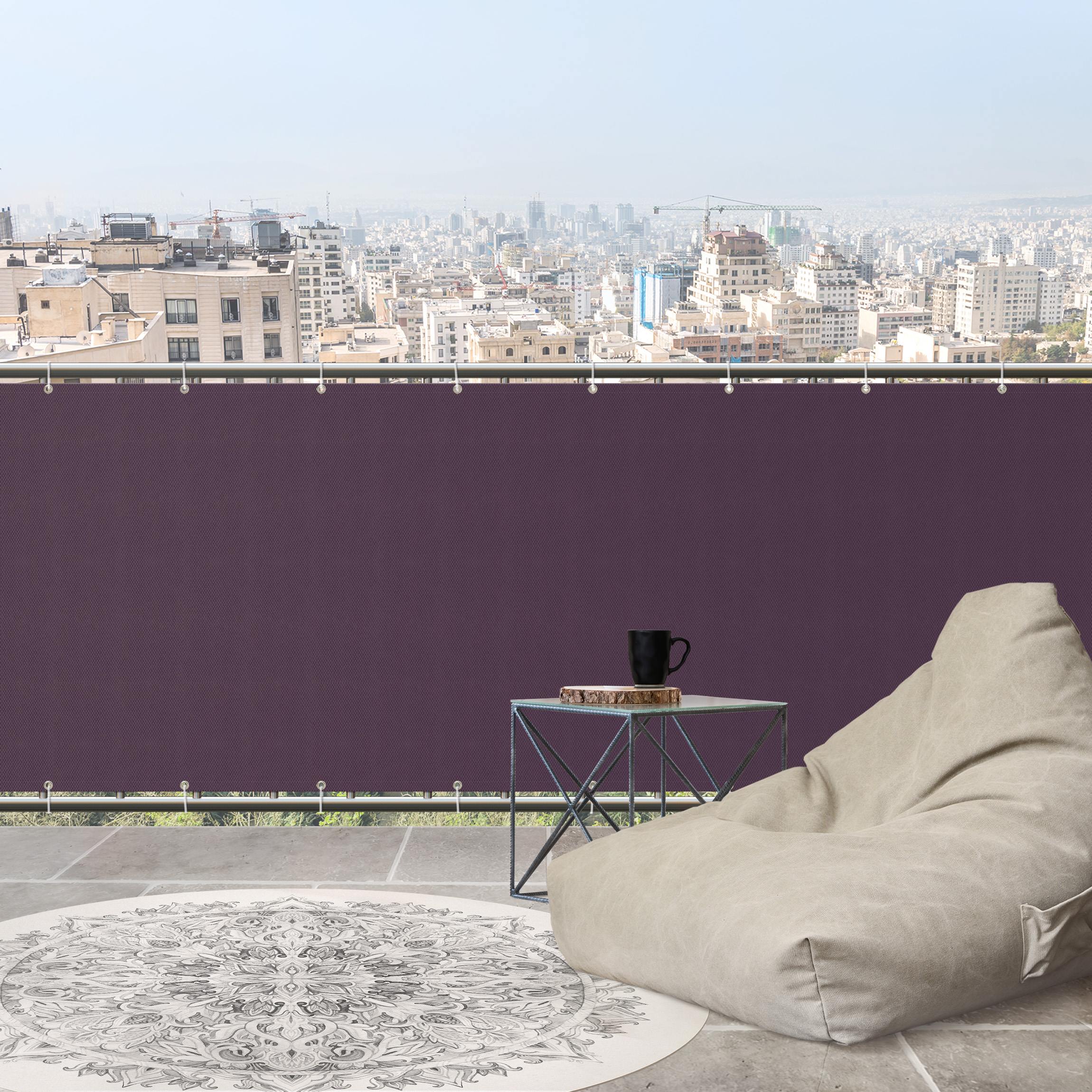 Balkon Sichtschutz Dunkles Violett