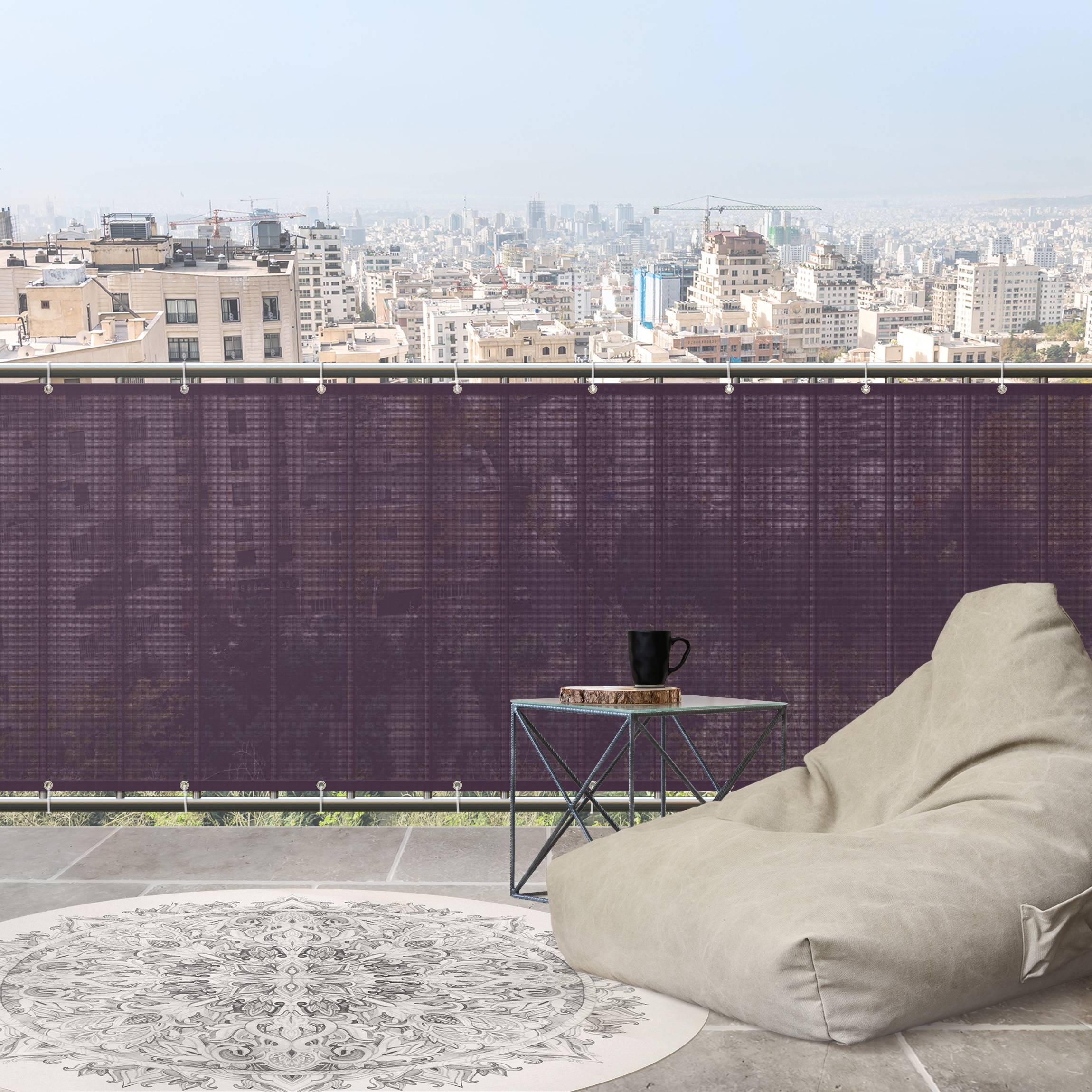 Balkon Sichtschutz Dunkles Violett