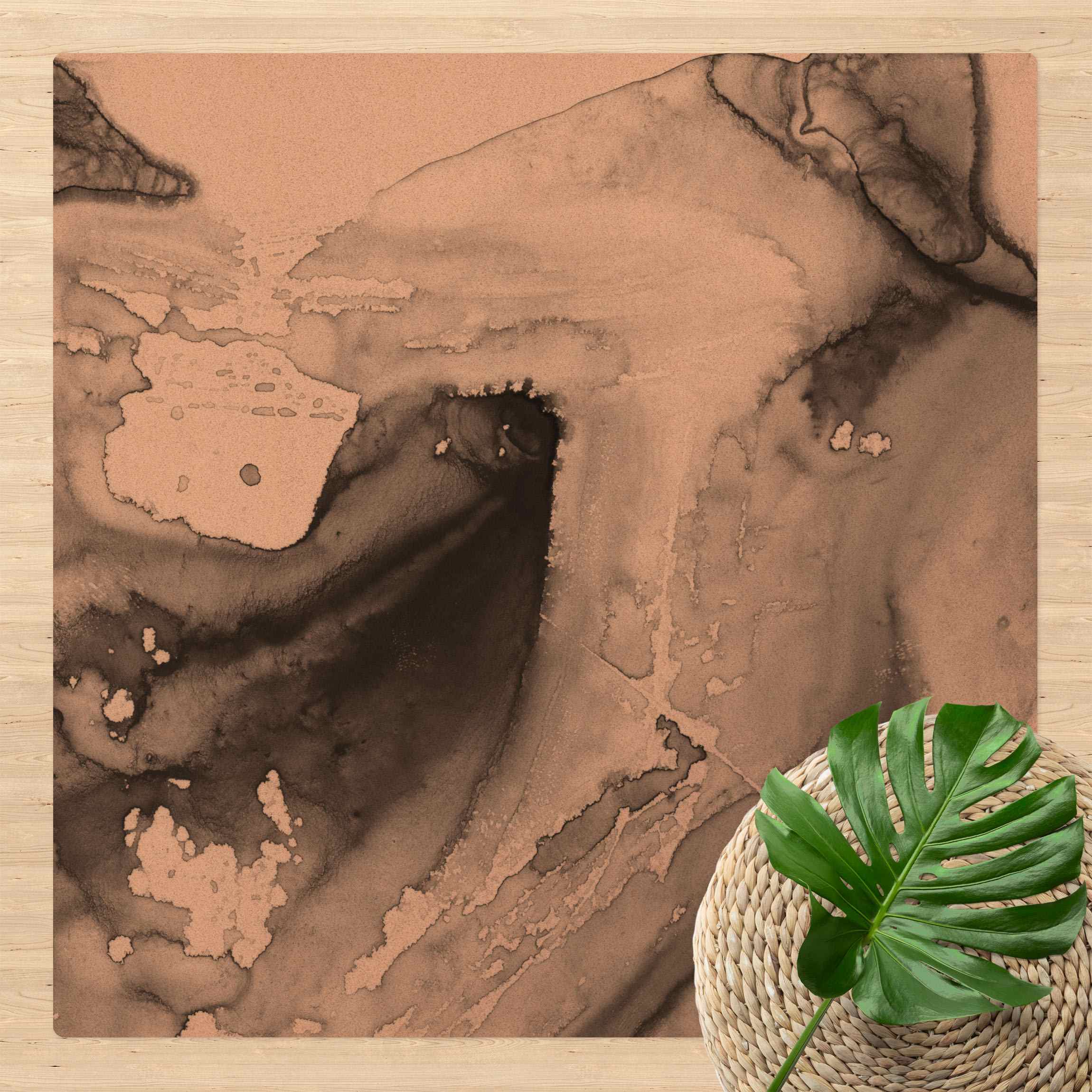 Kork-Teppich Dunst und Wasser I