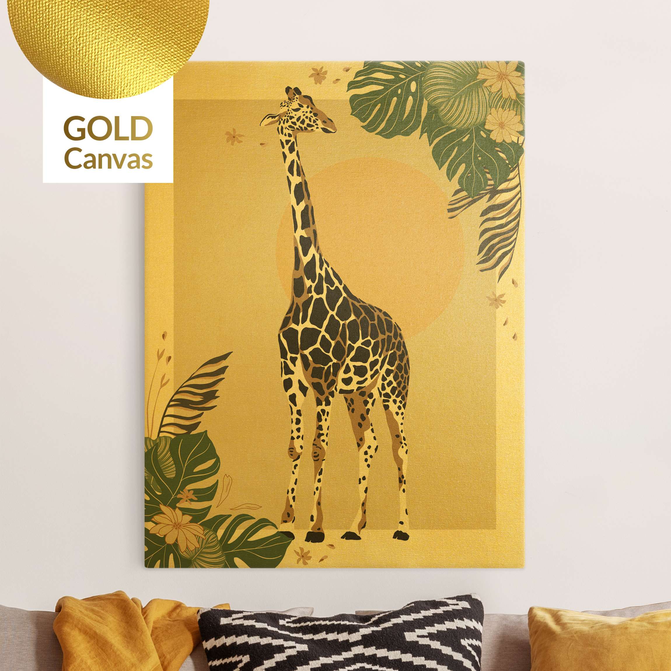 Leinwandbild Safari Tiere - Giraffe