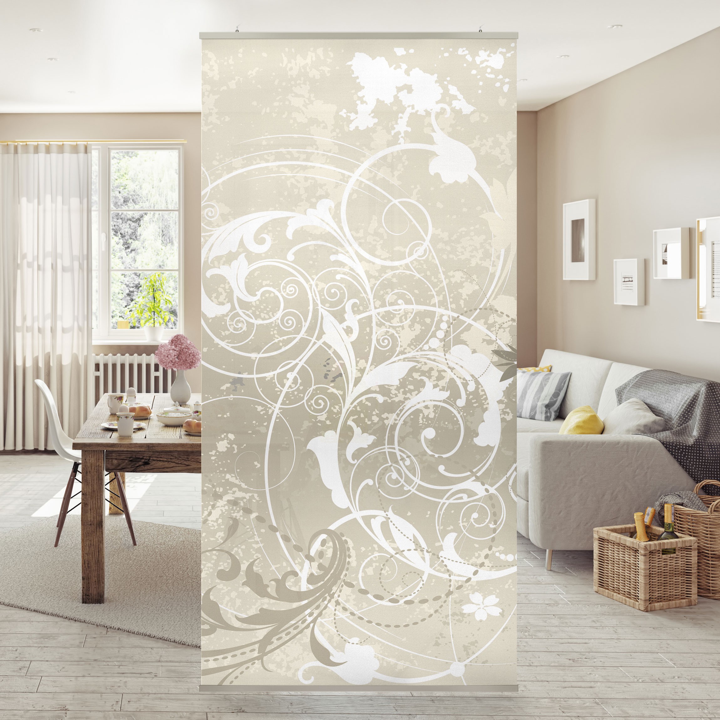 Raumteiler Perlmutt Ornament Design