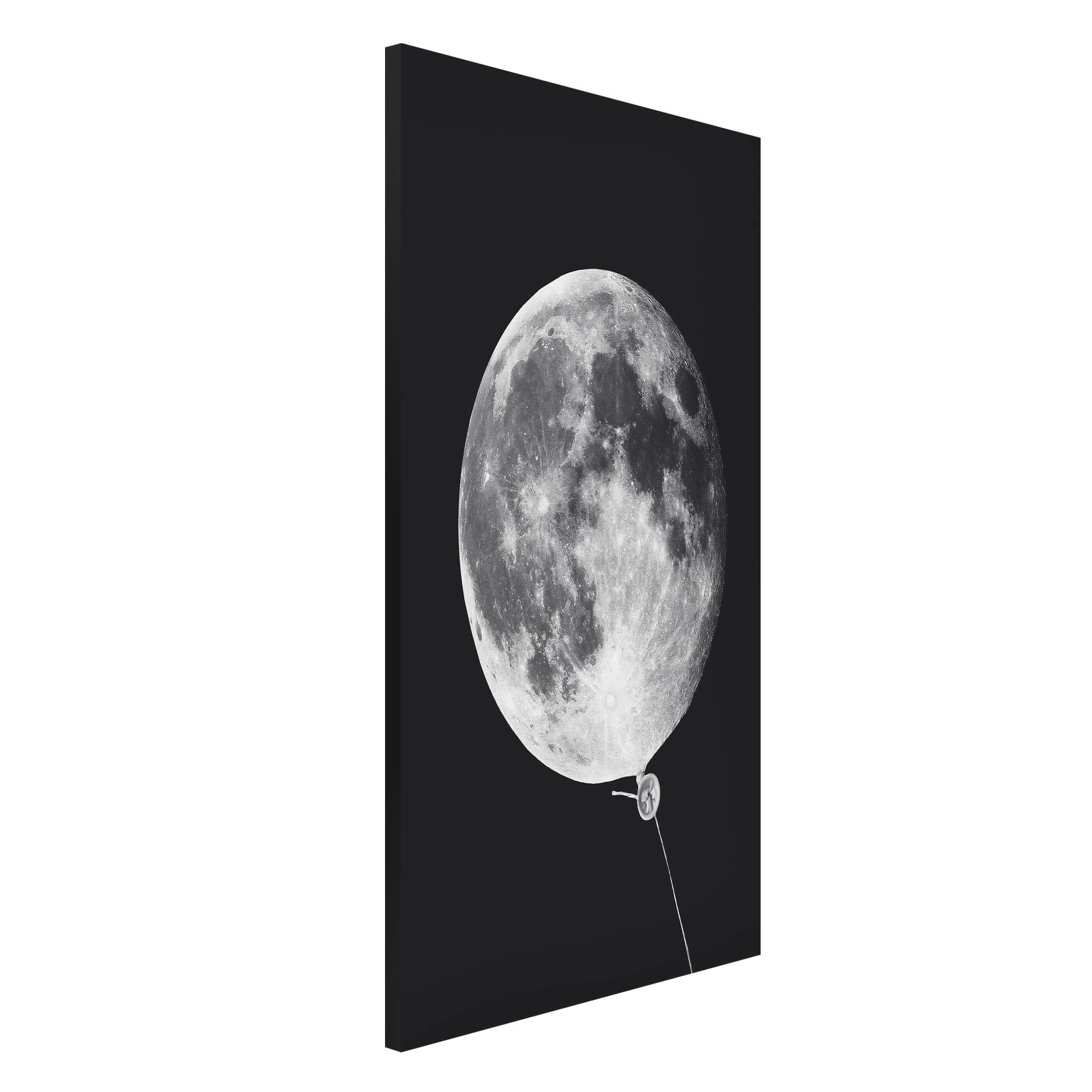 Magnettafel - Hochformat 3:4 Luftballon mit Mond