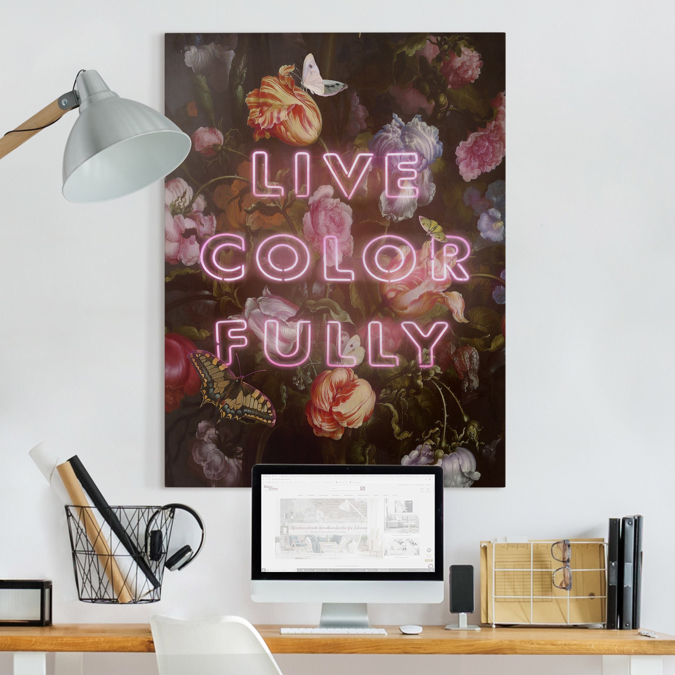 Leinwandbild Live Color Fully